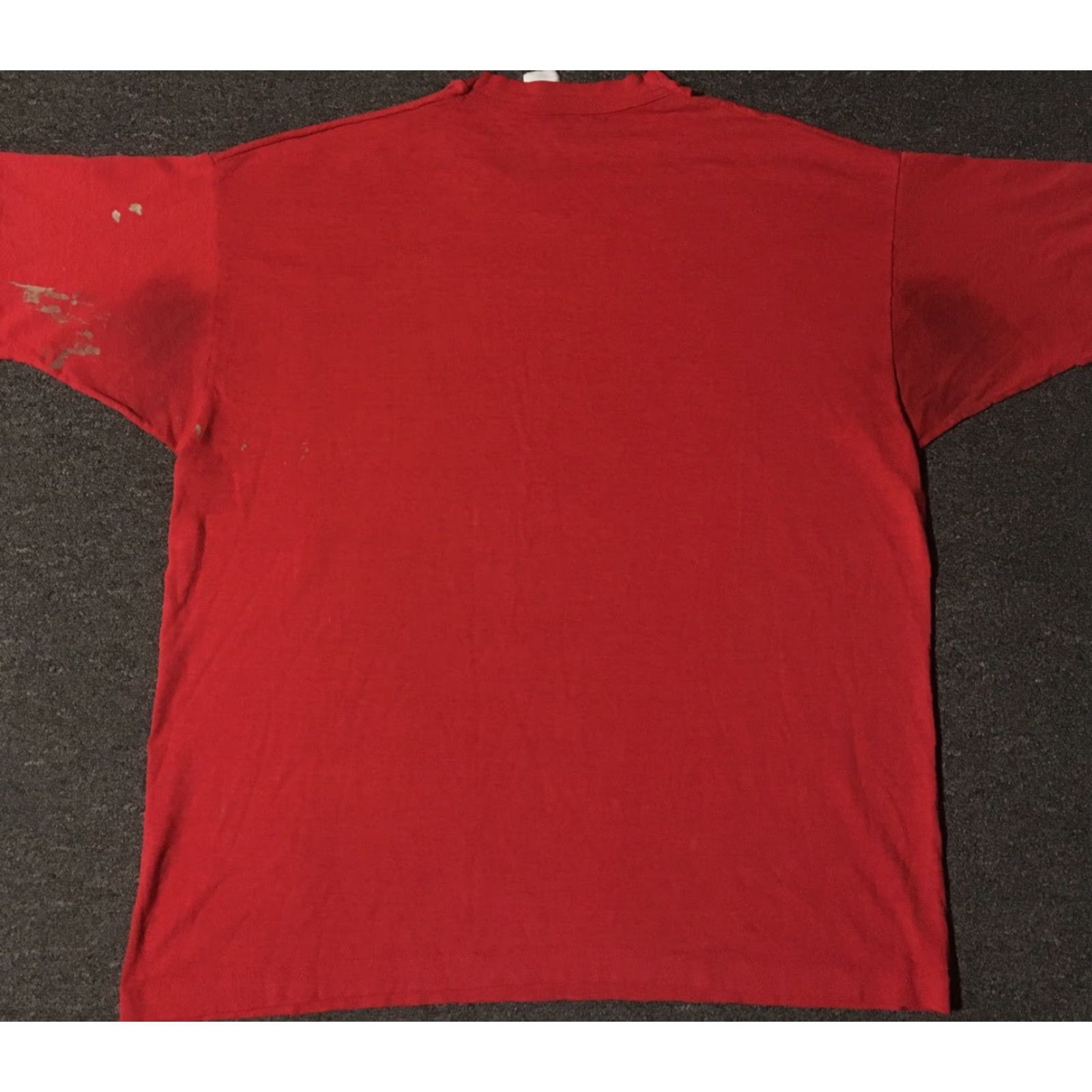 Fruit Of The Loom VINTAGE Carthage Basketball Champs Shirt XXL Red 90s Distressed Paint Grunge Athletics USA School College Mens Size US XXL / EU 58 / 5 - 7 Thumbnail