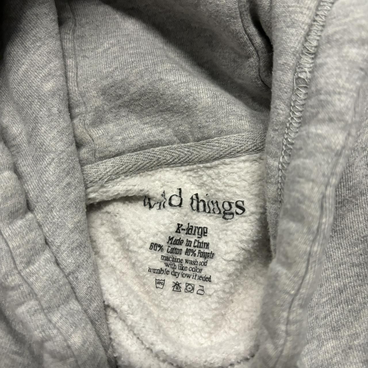 Japanese Brand × Vintage Crazy Vintage Y2K/2000s Grey Blank Streetwear Essential Hoodie! Size US XL / EU 56 / 4 - 6 Thumbnail