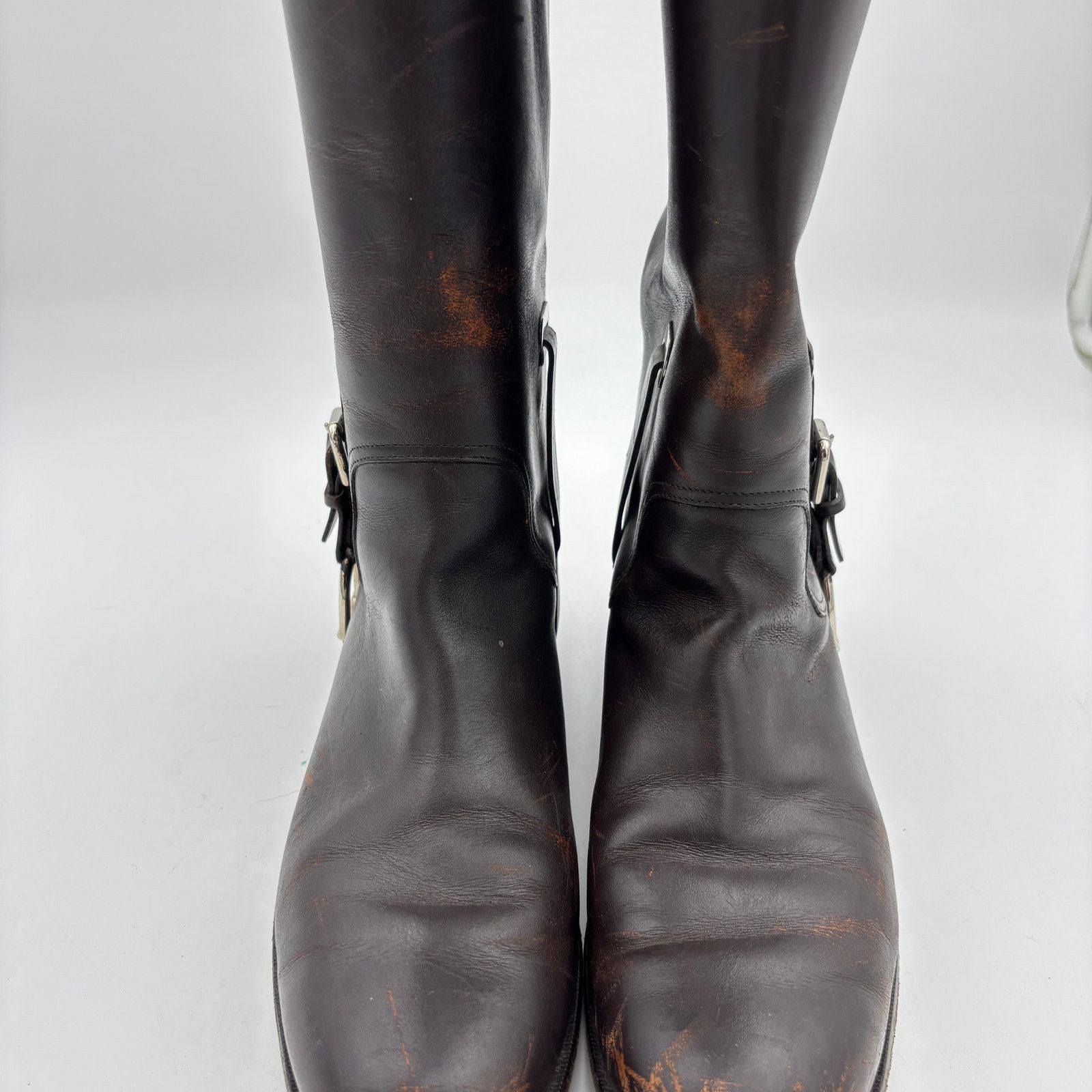 Ralph Lauren Purple Label Ralph Lauren Collection Purple Label Brown Leather Boots 8B Size US 8 / IT 38 - 15 Thumbnail