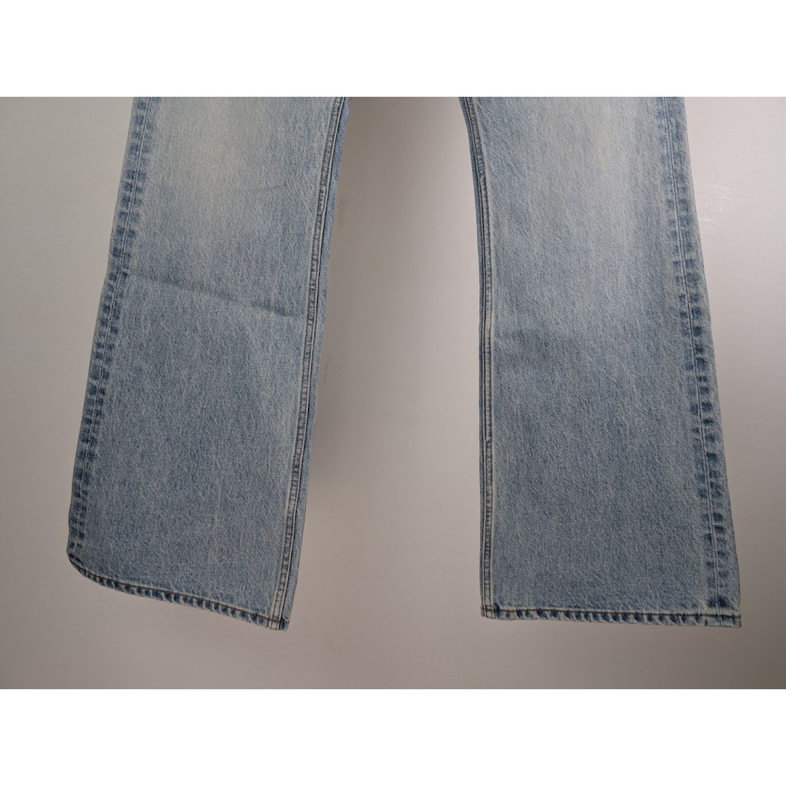 Balenciaga o1rshd1 Flared Denim Pants in Light Indigo/Madder Size US 33 - 4 Thumbnail