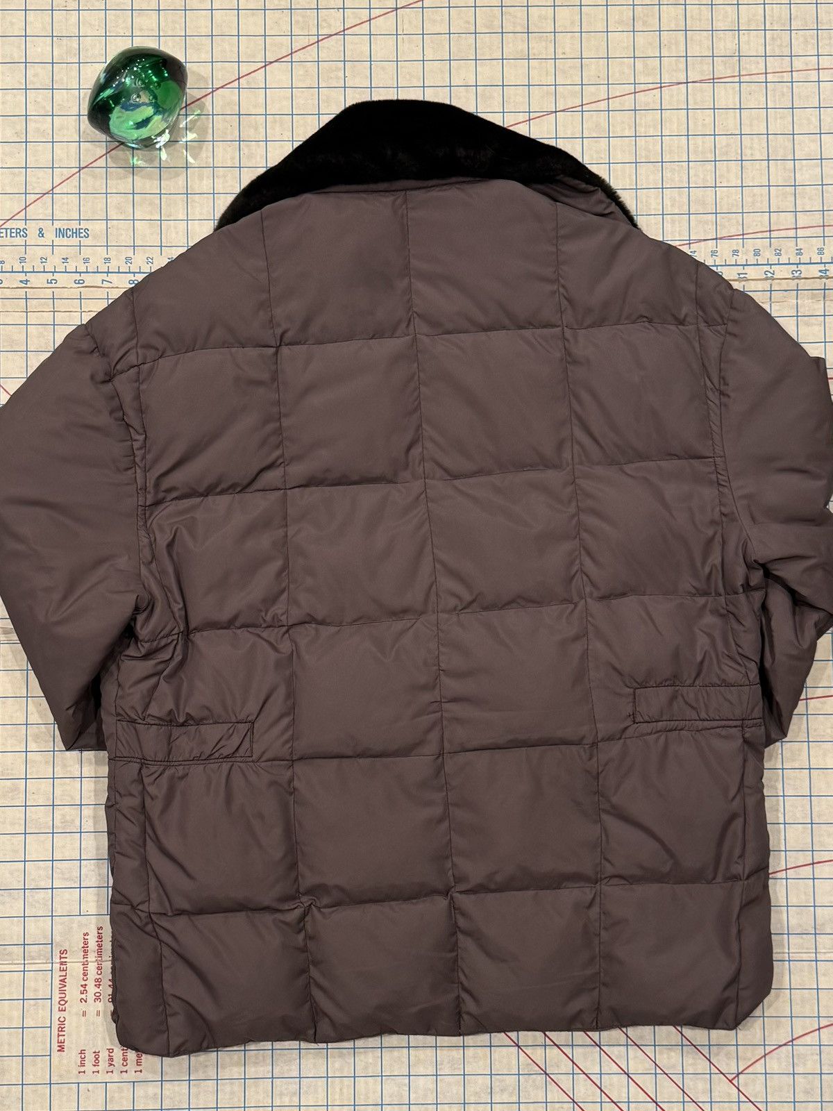 Vintage Vintage Brown Down Puffer Jacker With Brown Collar Fits XL Size US XL / EU 56 / 4 - 7 Thumbnail