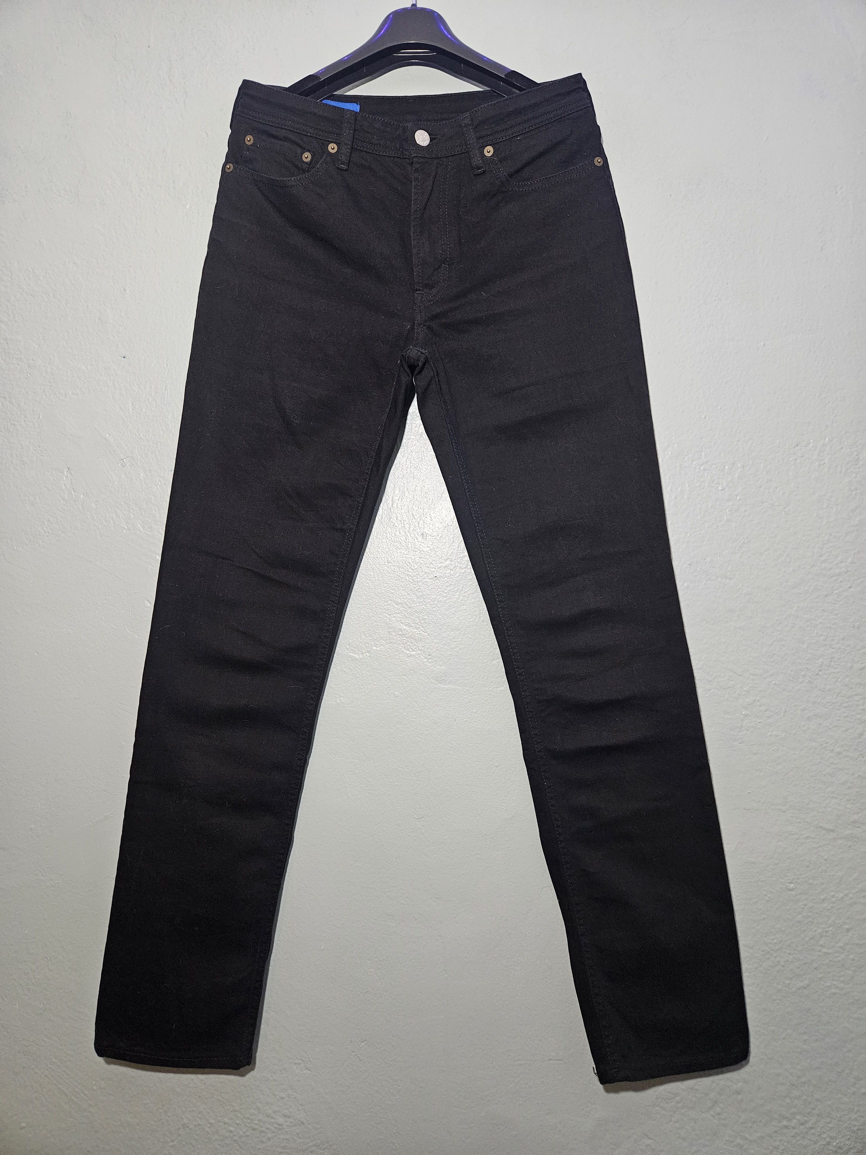 Acne Studios Blå Konst South Stay Black Stretch Denim Jeans Size US 28 / EU 44 - 1 Thumbnail