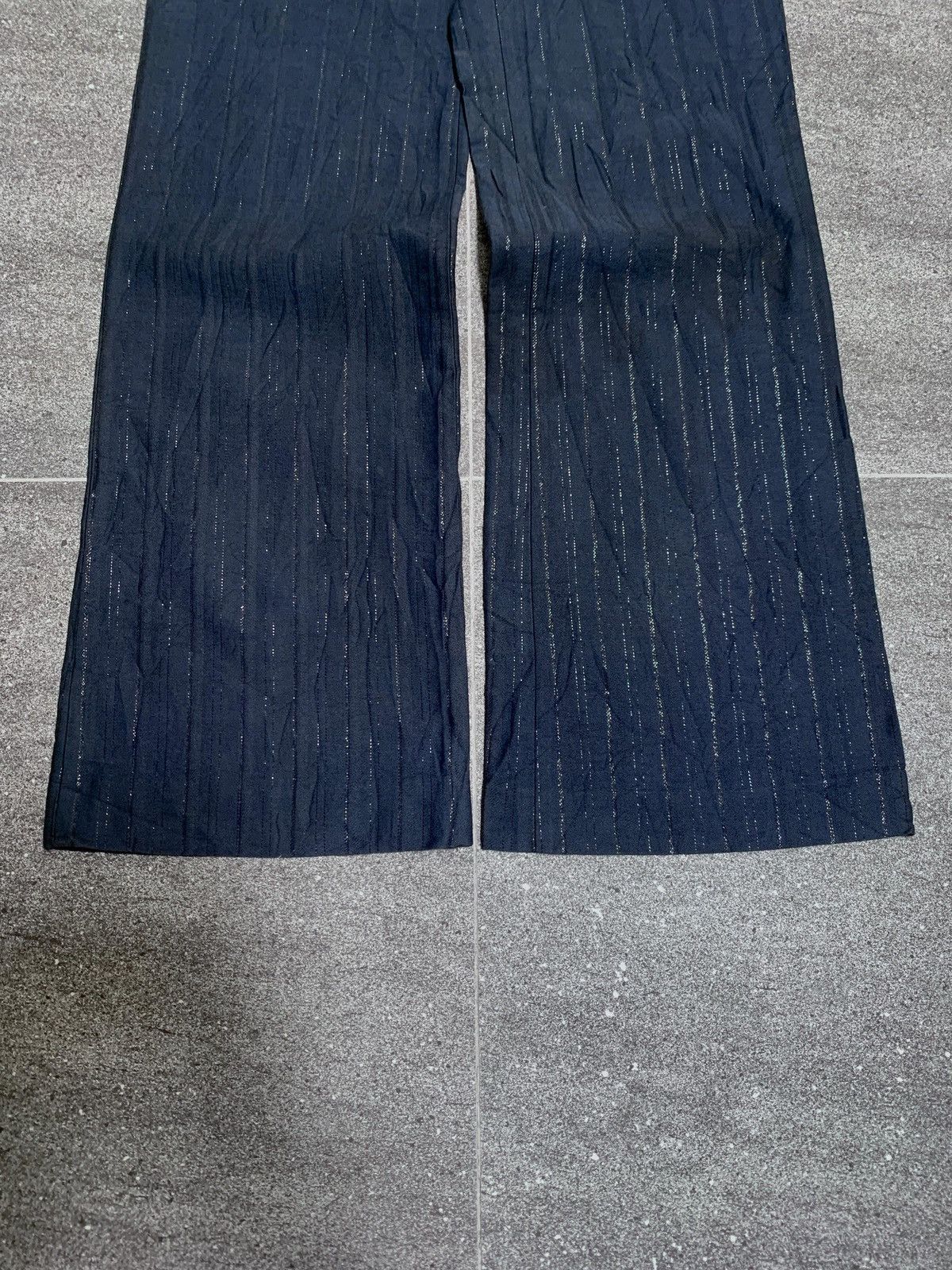 Ann Demeulemeester FREE TAX! Glitter Flared Trousers Size 27" / US 4 / IT 40 - 4 Thumbnail