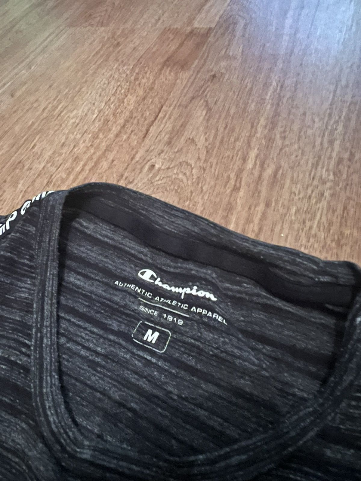 Champion × Vintage Vintage Gray and Black Champion Tee Size US M / EU 48-50 / 2 - 3 Thumbnail