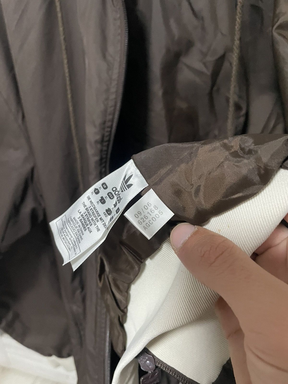 Adidas × Vintage Vintage 2006 Adidas Nylon Windbreaker Brown Jacket Y2K Size US XL / EU 56 / 4 - 18 Thumbnail