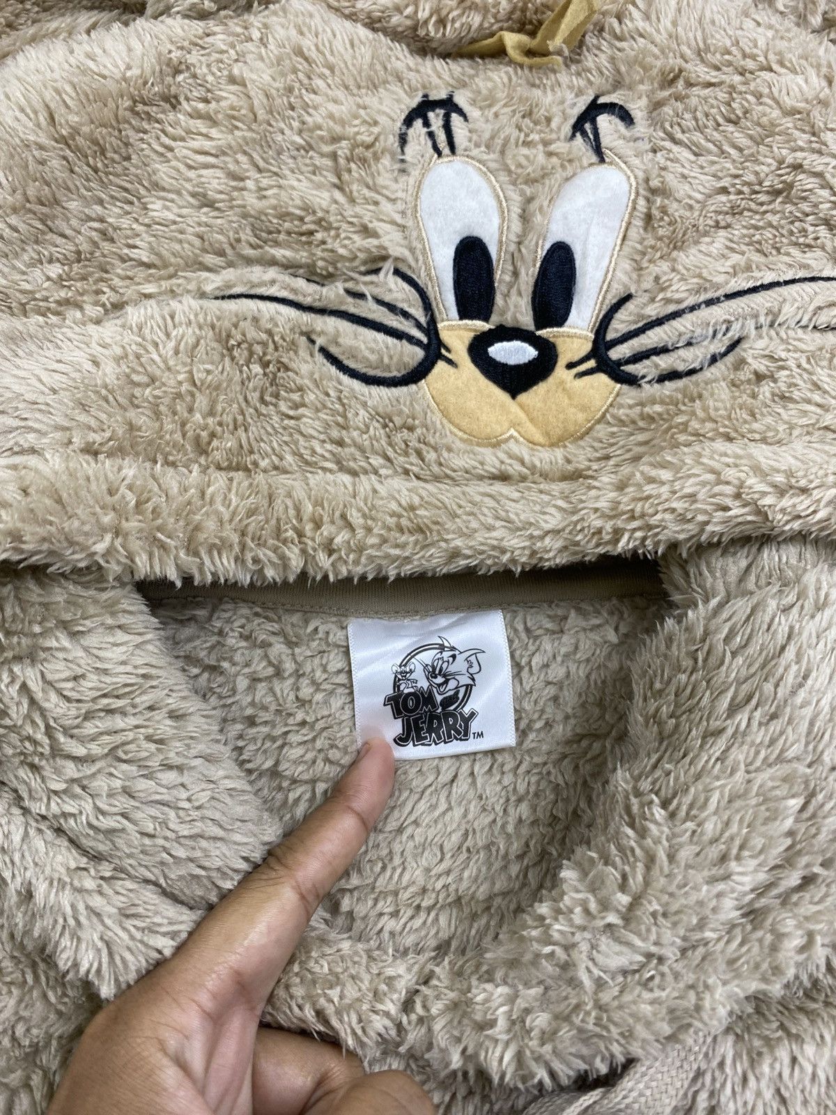 Cartoon Network × Vintage 🔥Vintage Tom And Jerry Fleece Hoodie With Ear Size US M / EU 48-50 / 2 - 9 Thumbnail