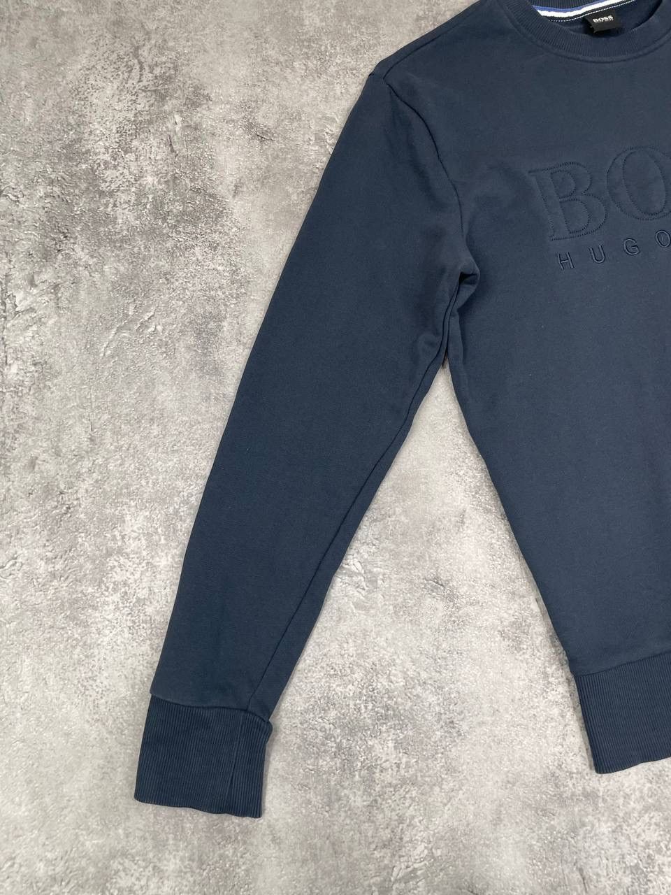 Hugo Boss Hugo Boss Men Cotton Sweatshirt Crewneck Navy Grey Size L Size US L / EU 52-54 / 3 - 5 Thumbnail