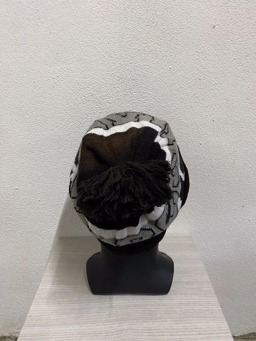 Japanese Brand × Vintage Rodeo Crown Spellout Bobble Beanie Hat Size ONE SIZE - 5 Thumbnail
