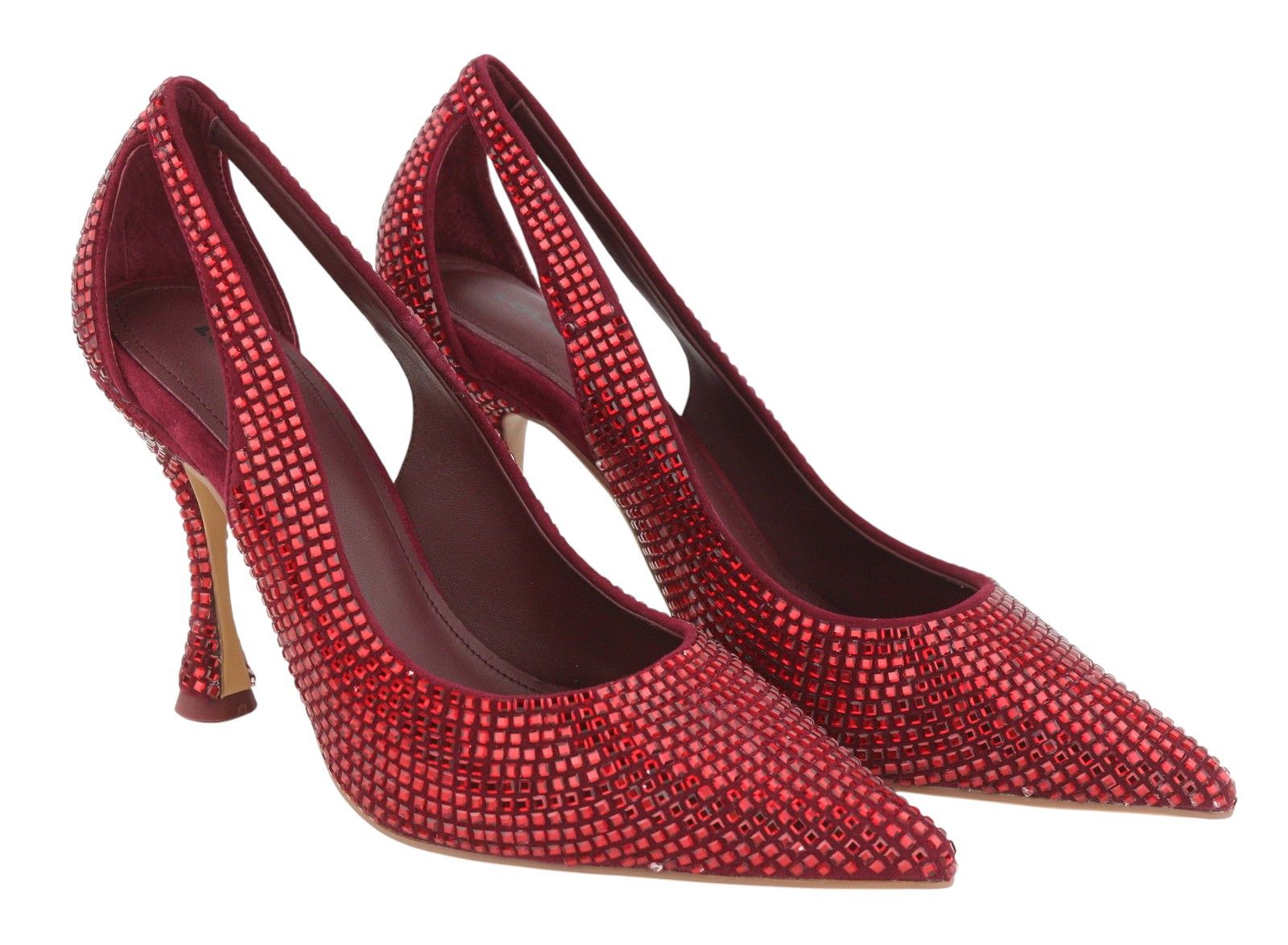 Other LOLA CRUZ NOWA EU36 Red Leather Cristal Shiny Pointed 87547 Size US 5 / IT 35 - 2 Thumbnail