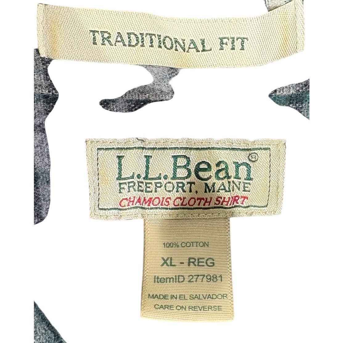 L.L. Bean L.L. Bean Traditional Fit Plaid Chamois Flannel Size US XL / EU 56 / 4 - 7 Thumbnail