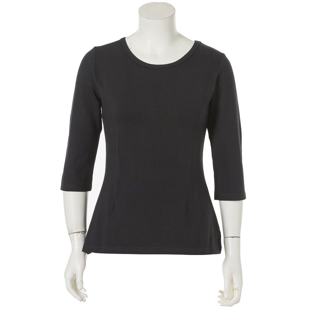 Other Black Midi Sleeve Slim Women's T-Shirt Size XXL / US 16-18 / IT 52-54 - 1 Thumbnail
