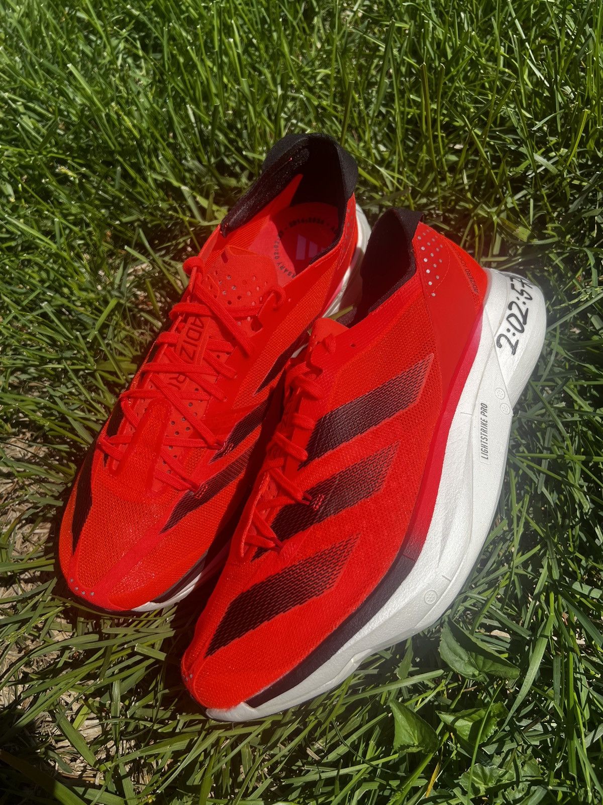 CLEAN Adidas Adios Pro Size Mens Running shoes Solar Red