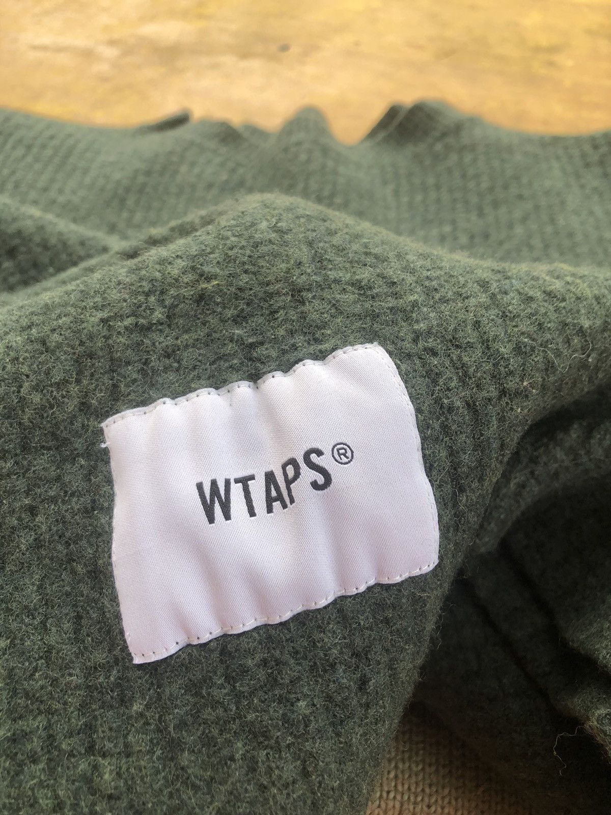 Wtaps sweter waffle wool