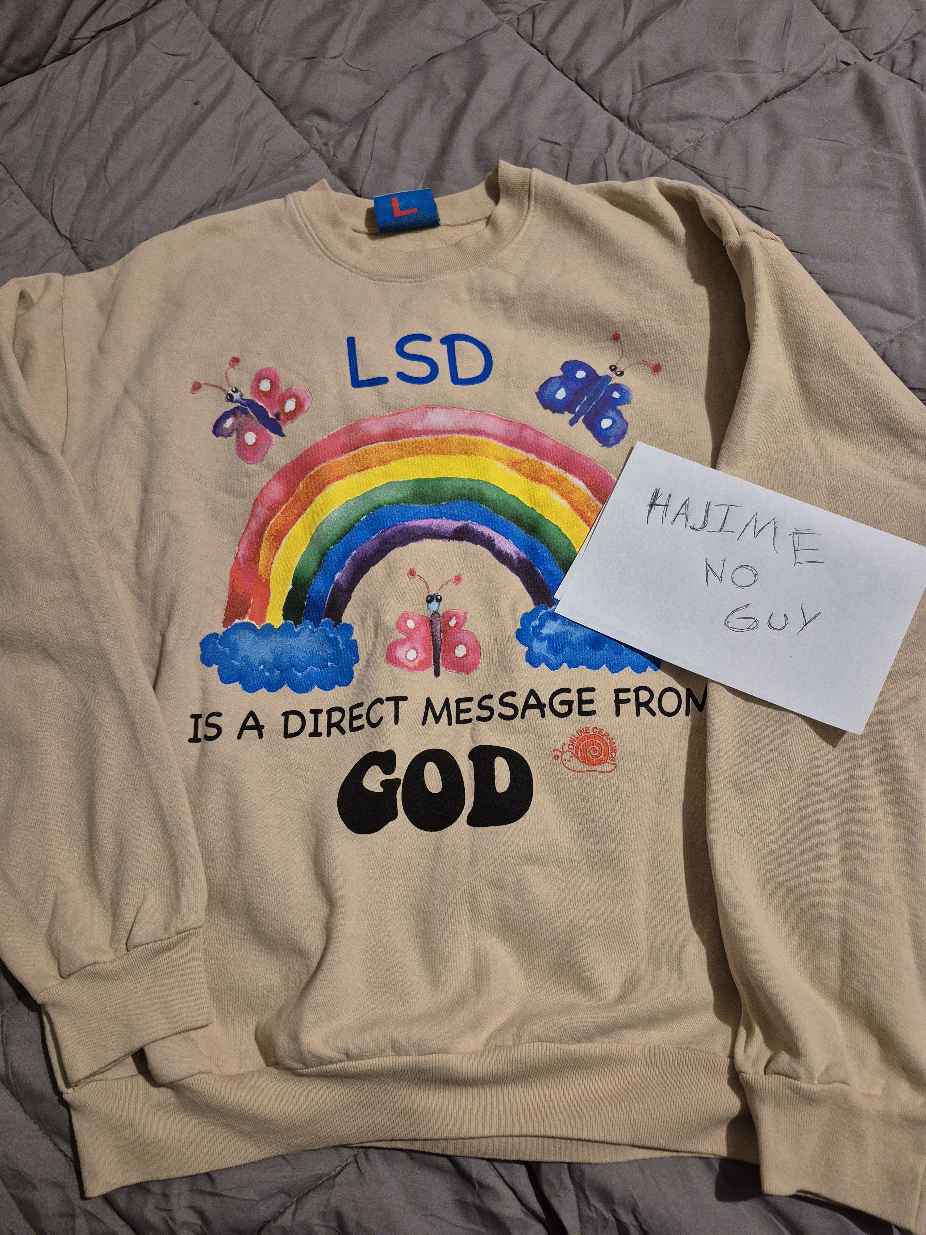 Online Ceramics Online Ceramics LSD is a Message from God Crewneck Size US L / EU 52-54 / 3 - 1 Thumbnail