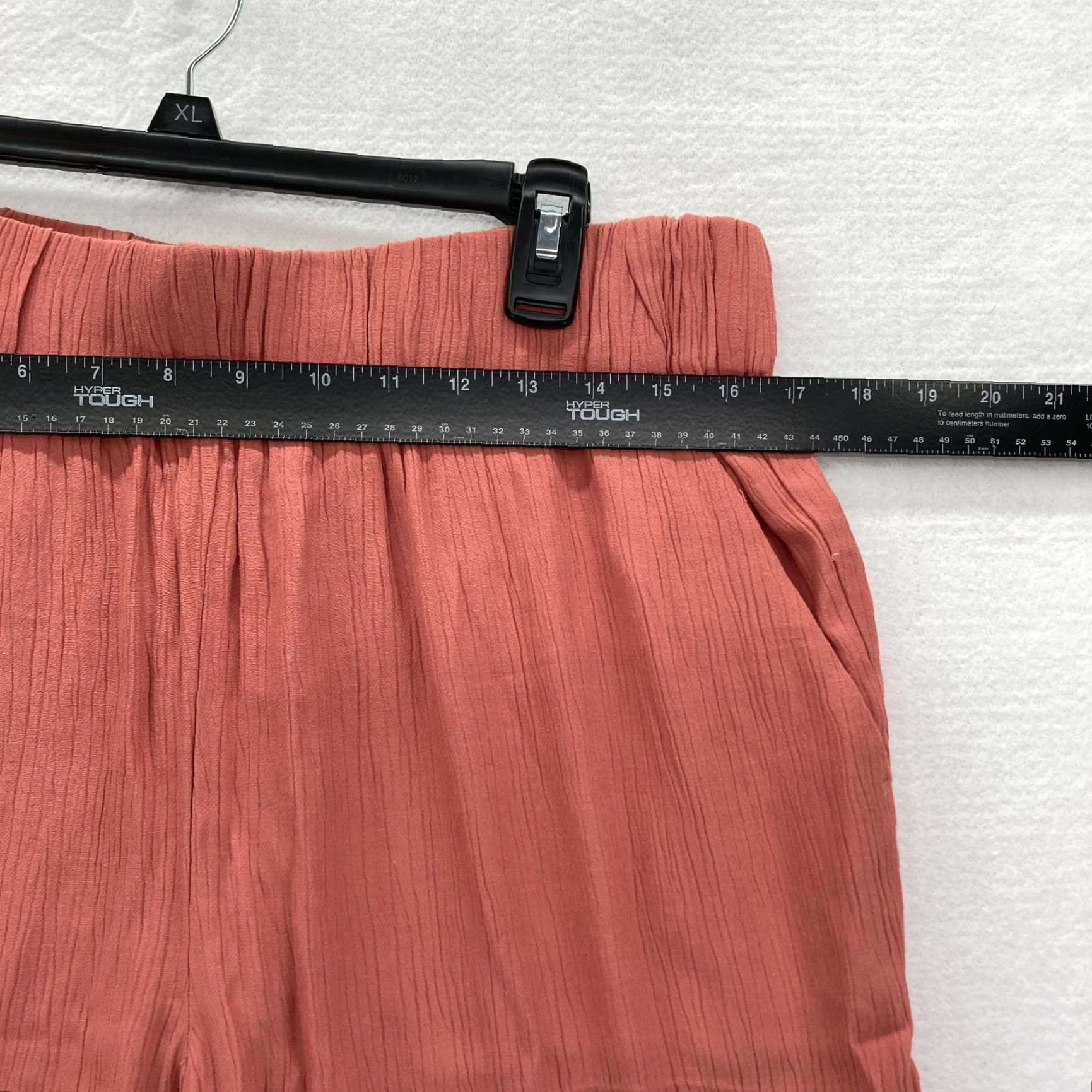 Loft LOFT Outlet Pants Women's Large Pull On High Rise Straight Red Stretch Fabric Size 36" / US 14 / IT 50 - 6 Thumbnail