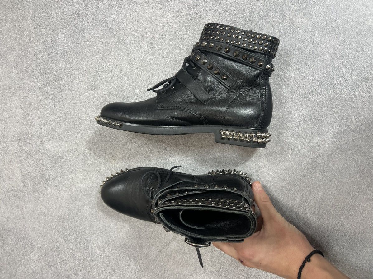 Yves Saint Laurent YvesSaintLaurent Luxury Biker Leather hype archival shoes Size US 7.5 / IT 37.5 - 9 Thumbnail