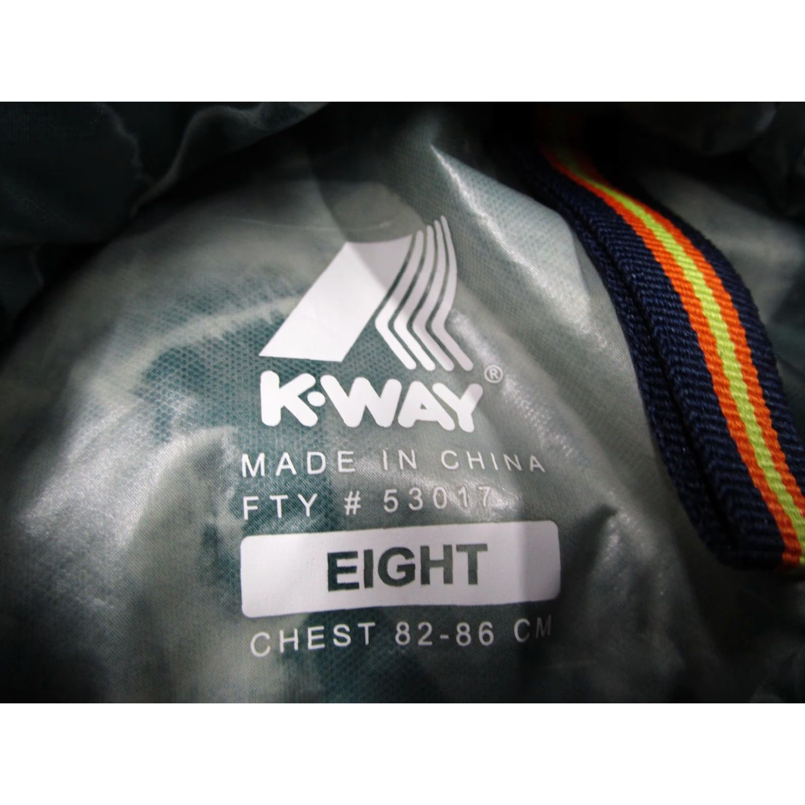 K-Way K-Way Jacket Women 8 UK Green White Jellyfish Print Hooded Windbreaker Full Zip Size S / US 4 / IT 40 - 2 Thumbnail