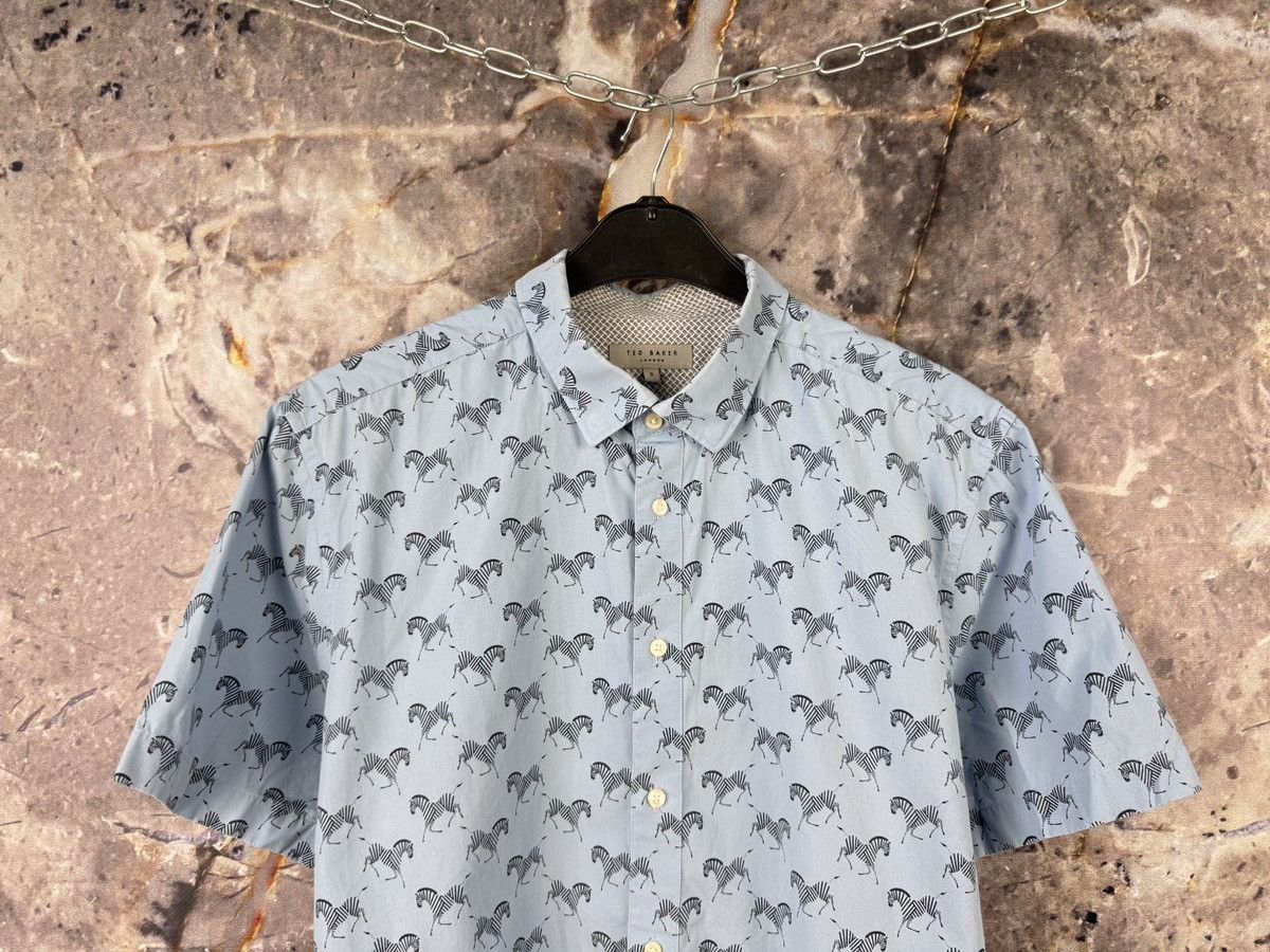 Ted Baker Men’s Ted Baker London Short Sleeve Button-Up Shirt Size 5 Size US XL / EU 56 / 4 - 2 Thumbnail