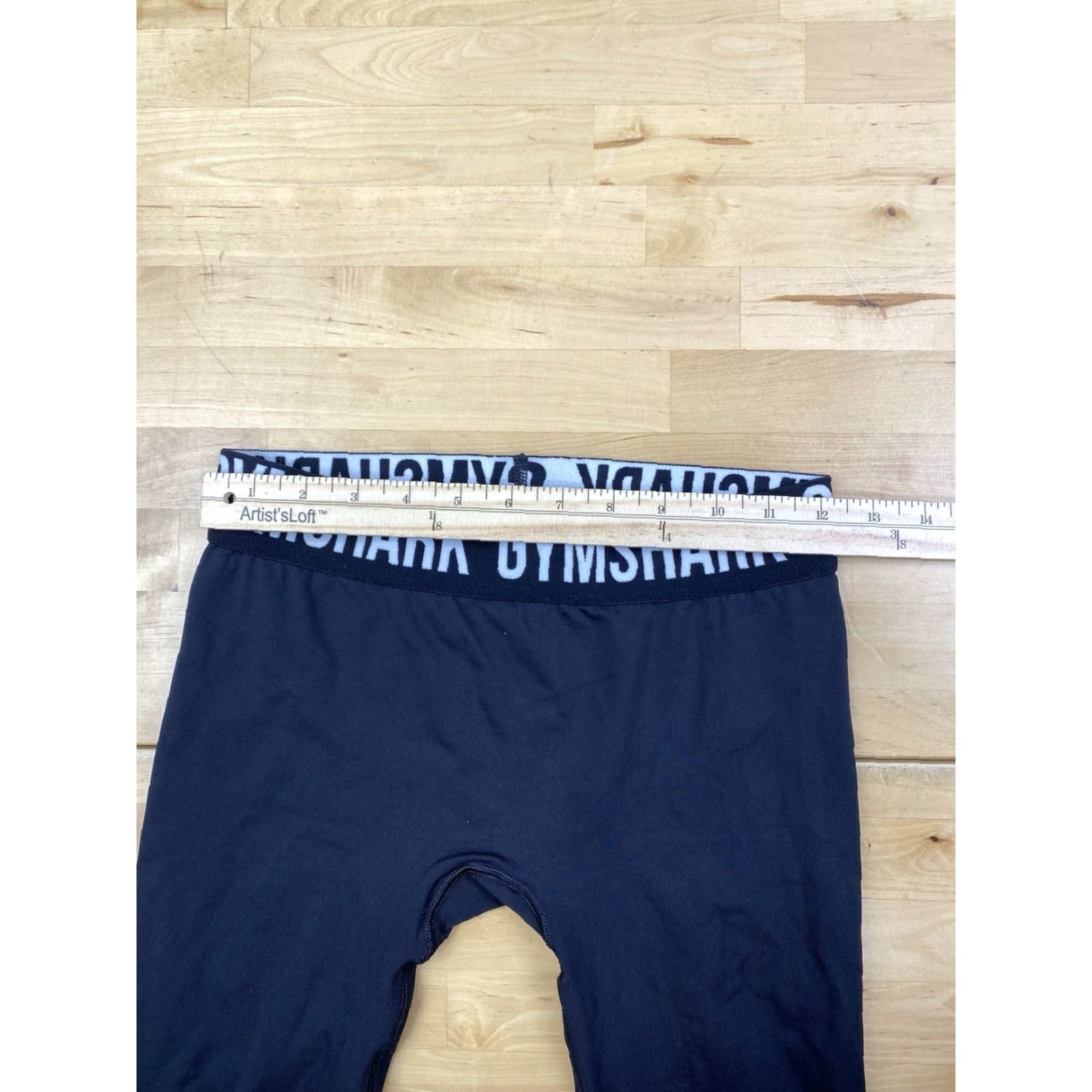 Gymshark GymShark Leggings Womens S Black Activewear Running Cropped 24in Inseam Seamless Compression Stretch Size 28" / US 6 / IT 42 - 3 Thumbnail