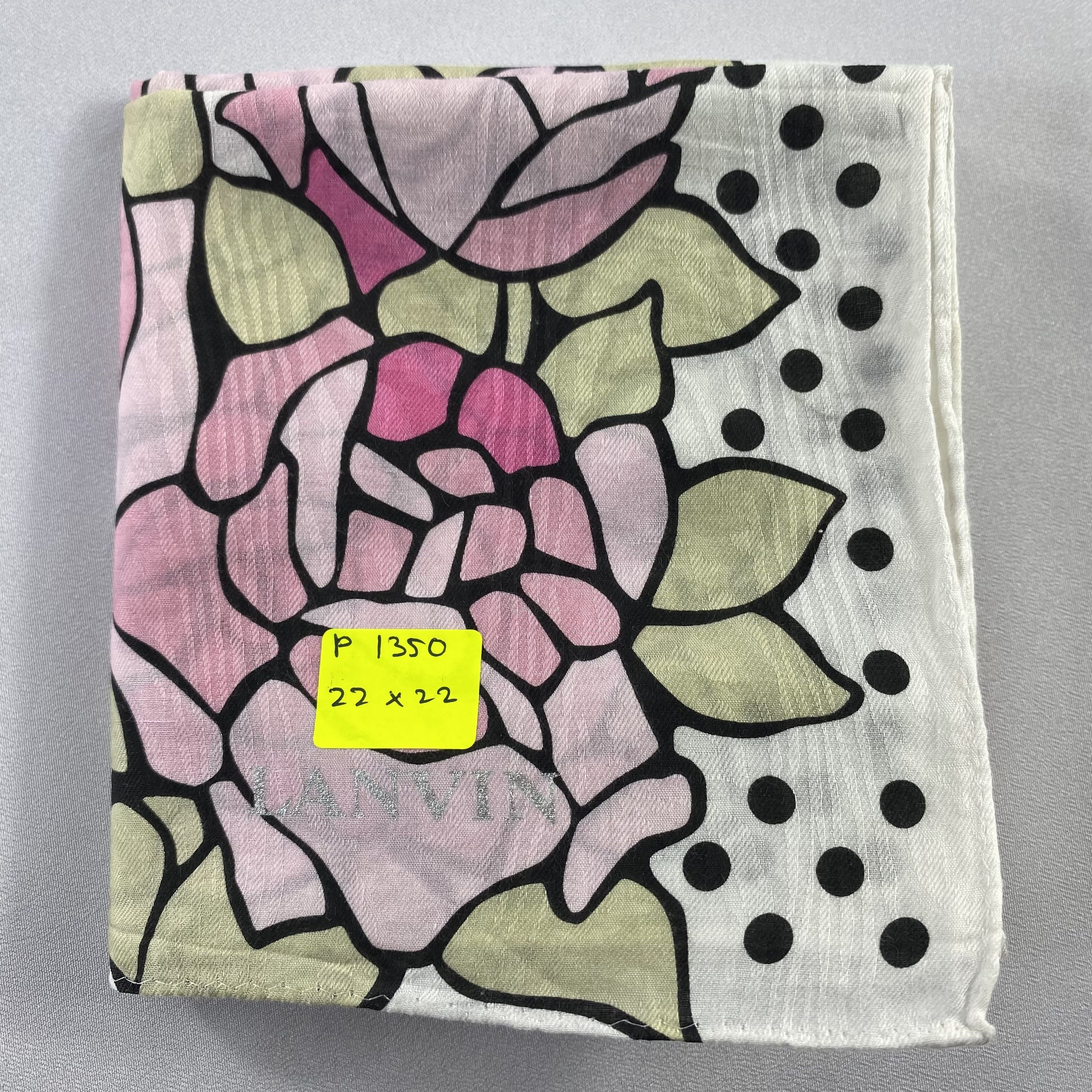 Lanvin × Vintage Lanvin Bandana/ Handkerchief / Neckerchief-P1350 Size ONE SIZE - 5 Thumbnail