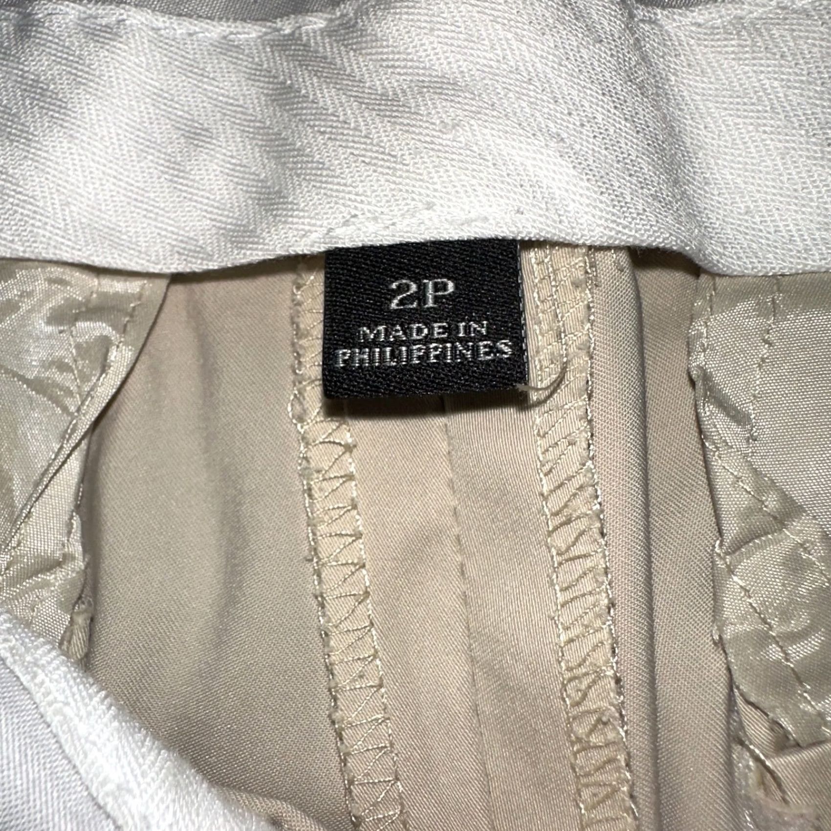 Ann Taylor VINTAGE Ann Taylor Pants Womens 2 Petite Tan Chino Straight Leg Cotton Stretch Shirt, Pants, Chino, 2P, Brown, Petite, Womens Size 26" / US 2 / IT 38 - 4 Thumbnail