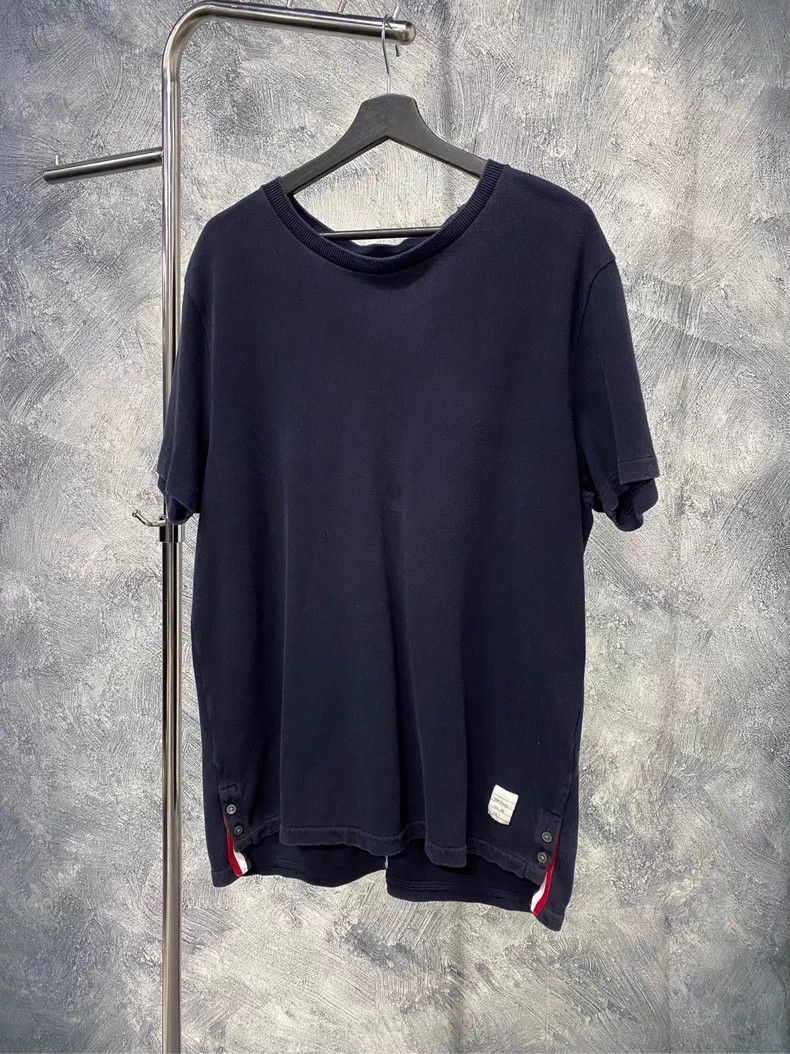 Thom Browne Thom Browne Short sleeve T-shirt in dark blue Size US XXL / EU 58 / 5 - 1 Thumbnail