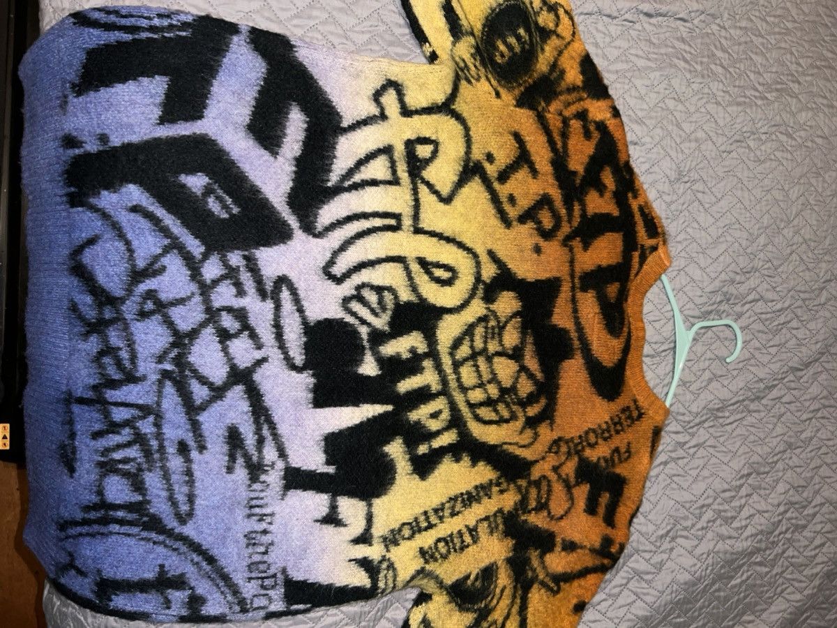 Fuck The Population FTP Archive Mohair sweater - Orange Size US M / EU 48-50 / 2 - 8 Thumbnail