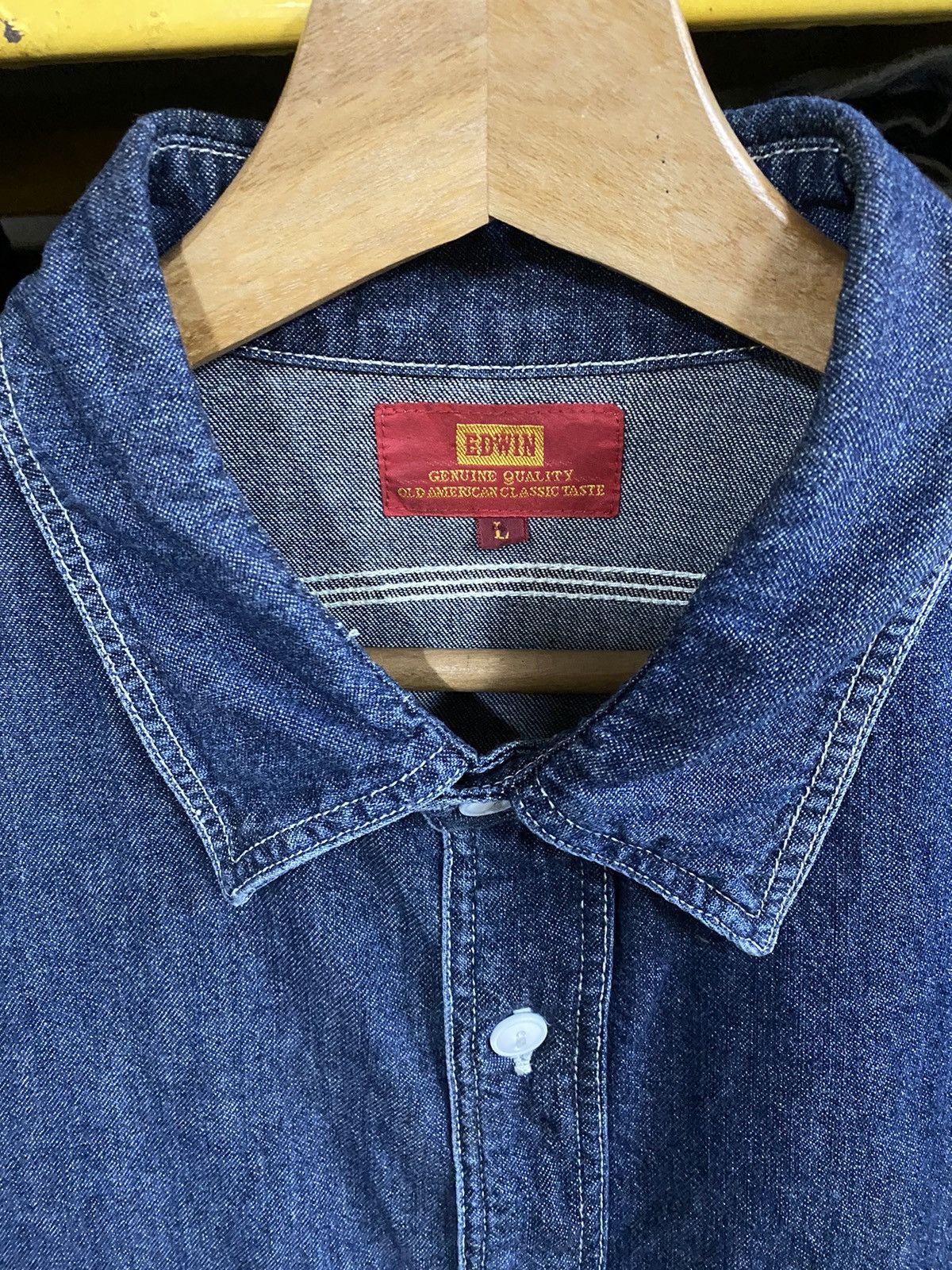 Edwin × Japanese Brand Japanese Edwin Old America Classic Taste Denim Shirt Size US L / EU 52-54 / 3 - 4 Thumbnail