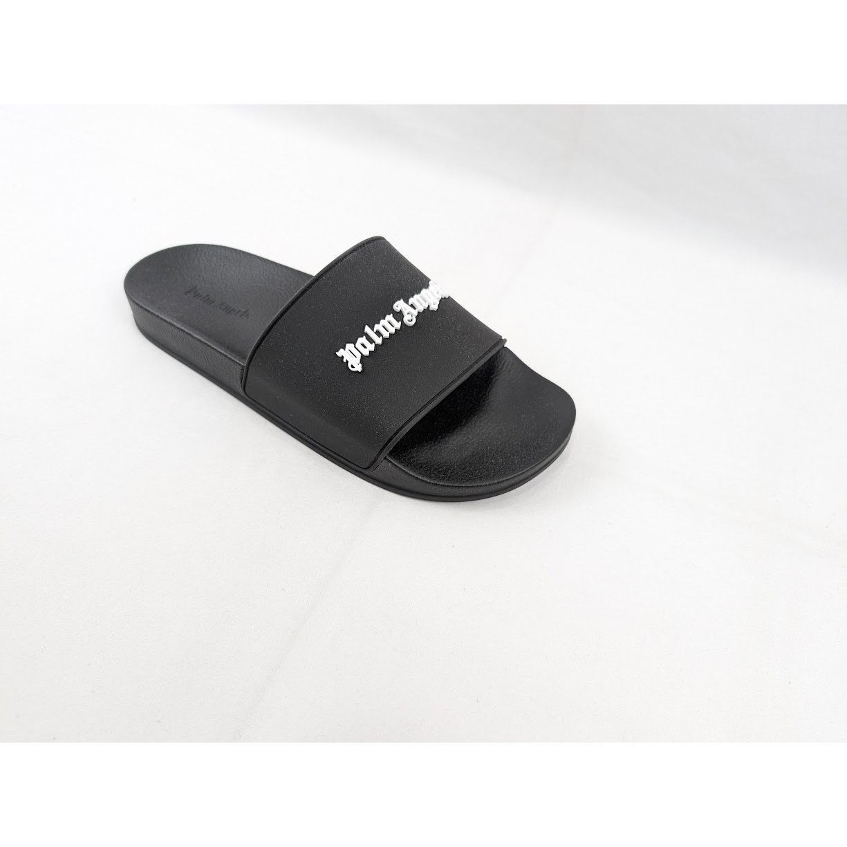 Palm Angels o1rshd1 Essential Logo Pool Sliders in Black/White Size US 8 / EU 41 - 2 Thumbnail
