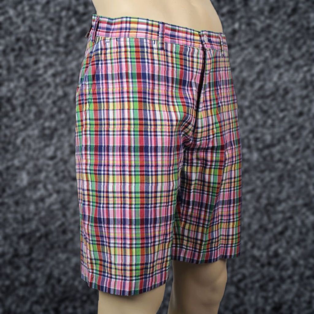 Polo Ralph Lauren Polo Ralph Lauren Plaid Shorts NWT 31 Men Casual Shorts Multi-Color 100% Cotton Blue Pink Green Red NWT Mens Size US 31 - 1 Thumbnail