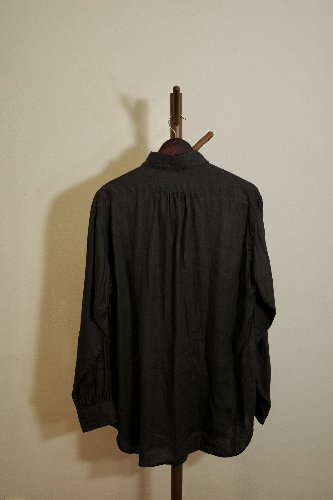 Nigel Cabourn Nigel Cabourn black&grey linen shirt Size US L / EU 52-54 / 3 - 3 Thumbnail