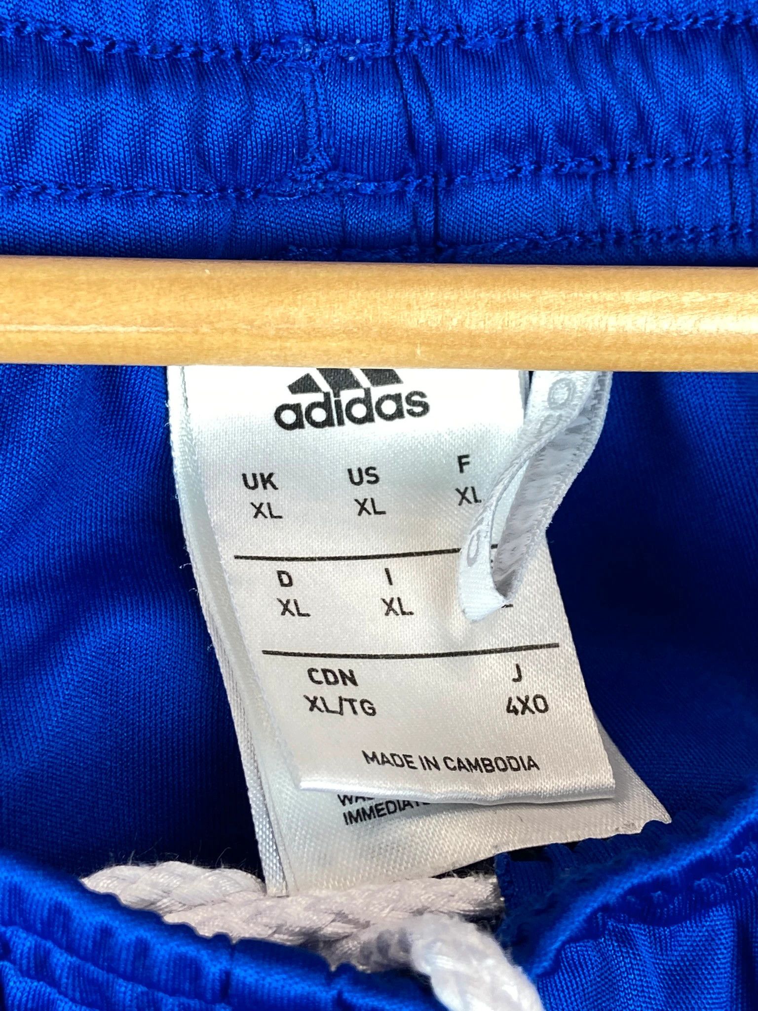 Adidas Adidas Blue Training Shorts XL Vintage Sportwear Size US 36 / EU 52 - 3 Thumbnail