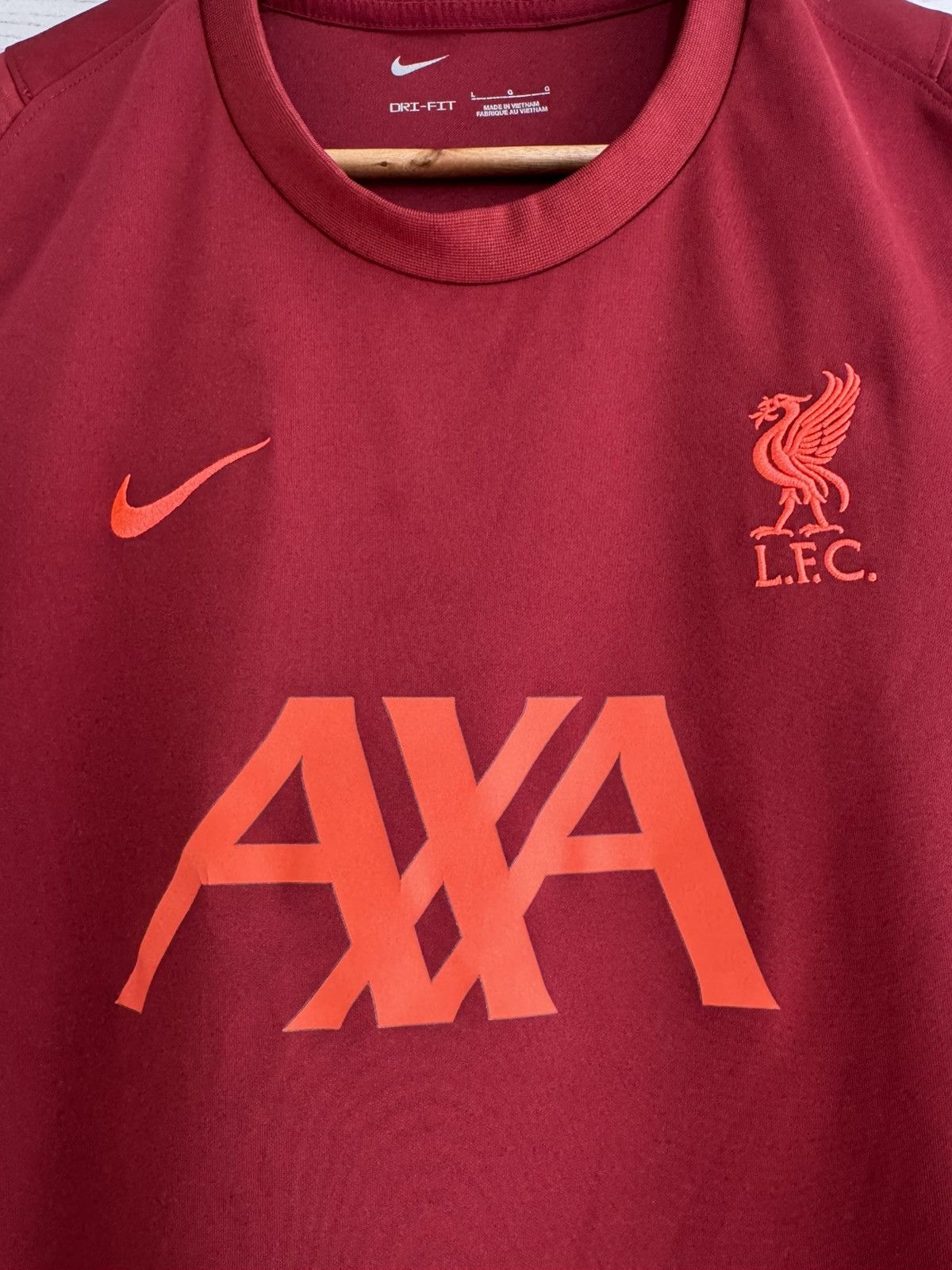 Nike Liverpool 2021-2022 Soccer Training Jersey Football Kit Size US L / EU 52-54 / 3 - 6 Thumbnail