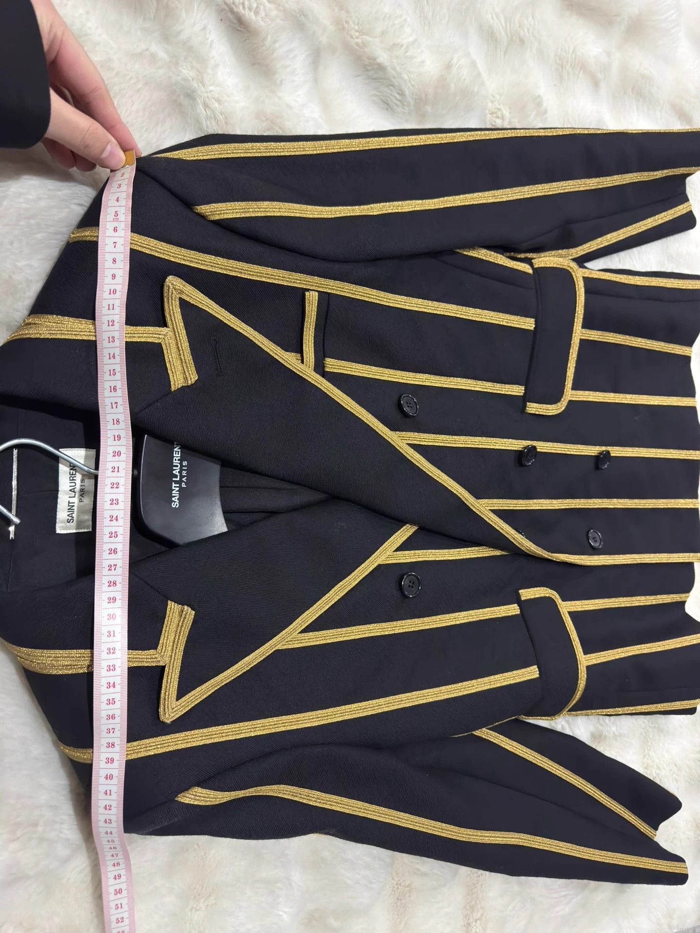 Saint Laurent Paris Saint Laurent YSL Black Gold Embroidered Suit 46 Size US S / EU 44-46 / 1 - 7 Thumbnail