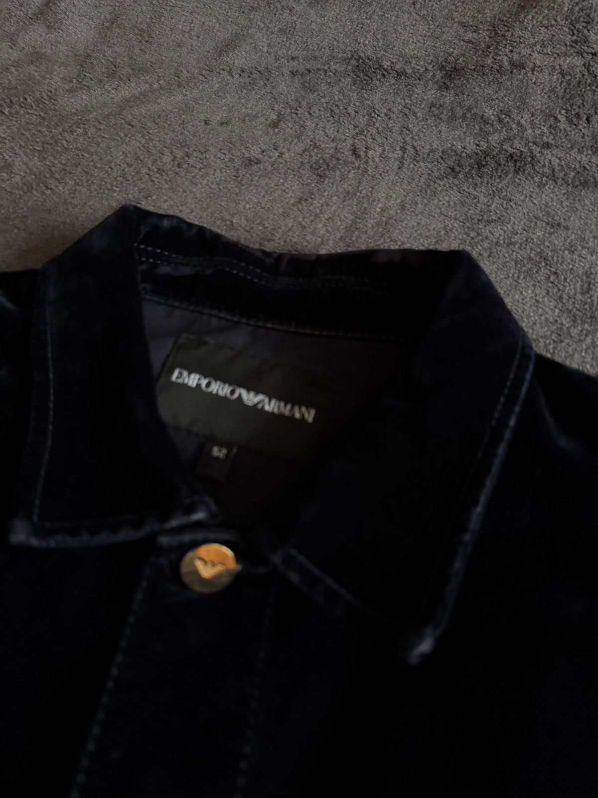 Emporio Armani Emporio Armani Rare velour men's jacket Size US L / EU 52-54 / 3 - 5 Thumbnail