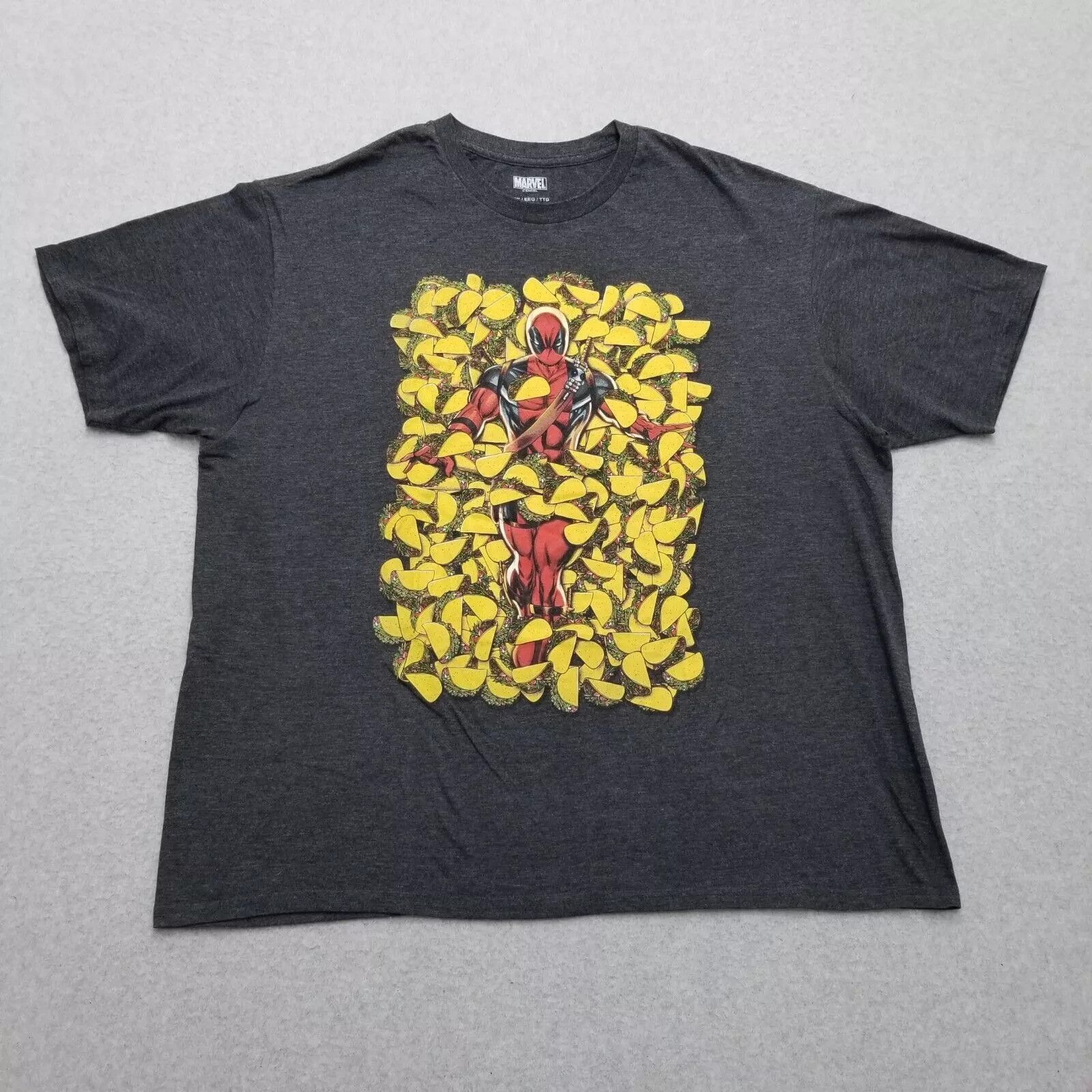 Other Deadpool Shirt Mens 2XL Gray Short Sleeve Tacos Marvel Size US XXL / EU 58 / 5 - 1 Thumbnail