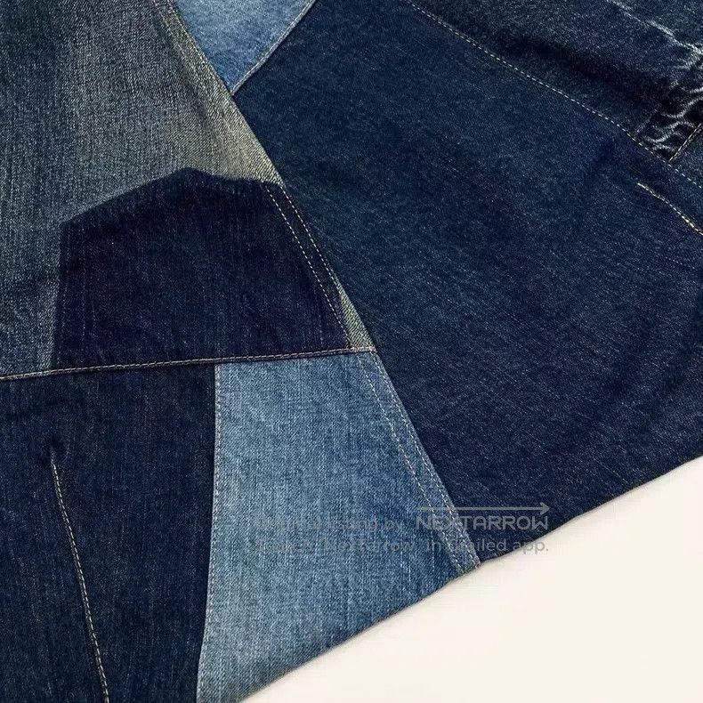 Junya Watanabe Junya Watanabe size S Denim patchwork wide-leg pants Size 24" / US 00 / IT 34 - 6 Thumbnail