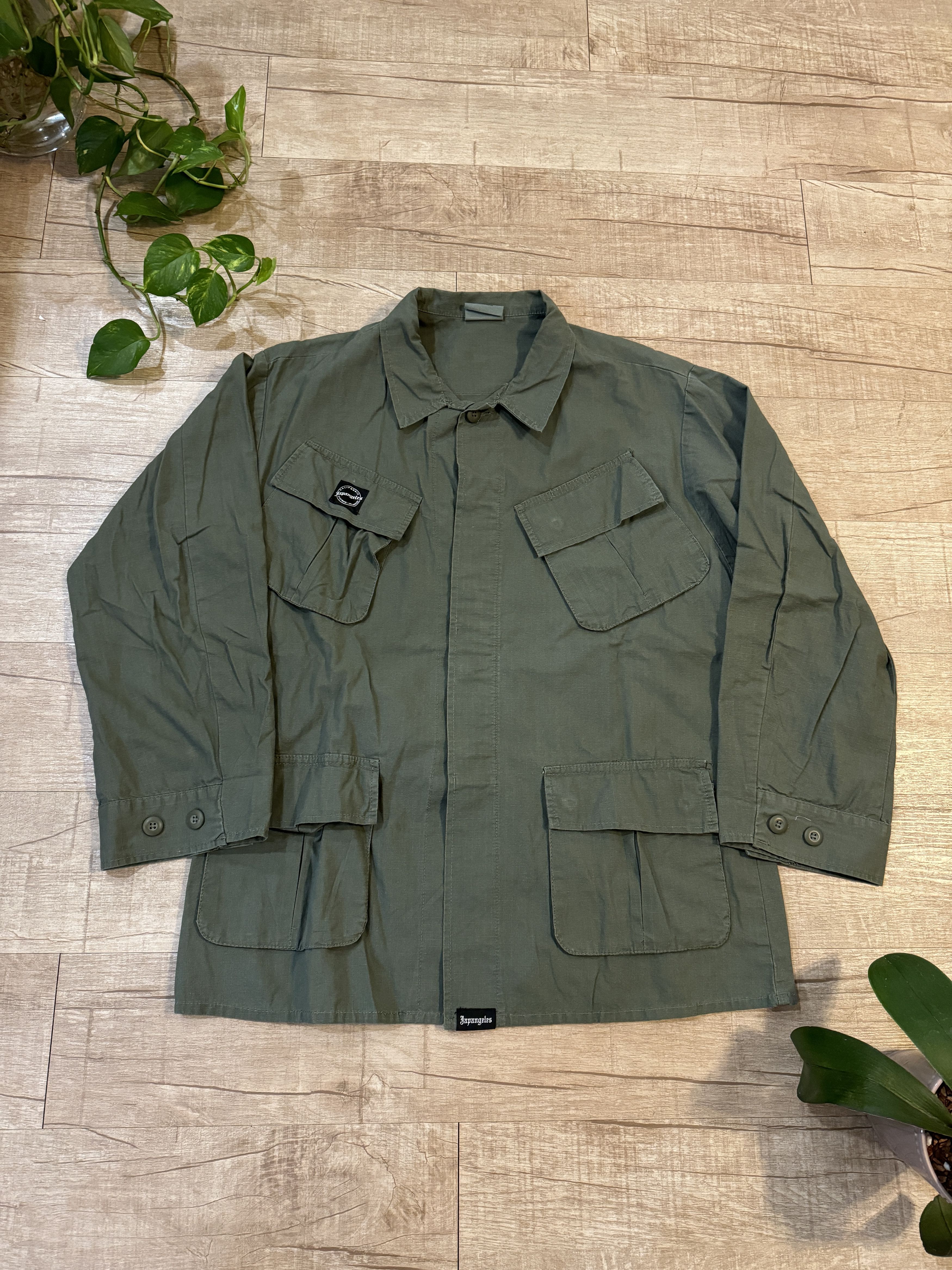 Japanese Brand Japangeles Oversized Green Jacket - Medium Size US M / EU 48-50 / 2 - 7 Thumbnail