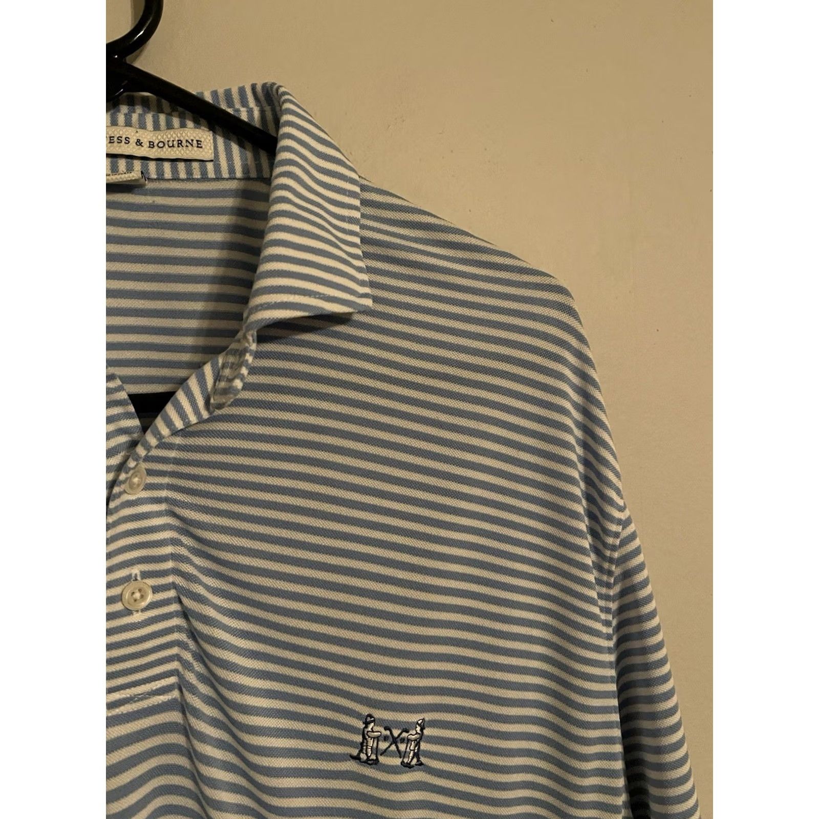 Vintage Holderness & Bourne National Golf Links of America Polo Shirt Men's Large Blue Size US L / EU 52-54 / 3 - 2 Thumbnail