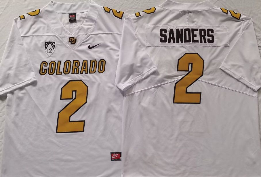 Other Men's Shedeur Sanders #2 Buffaloes stitched White Jerseys Size US XXL / EU 58 / 5 - 1 Thumbnail