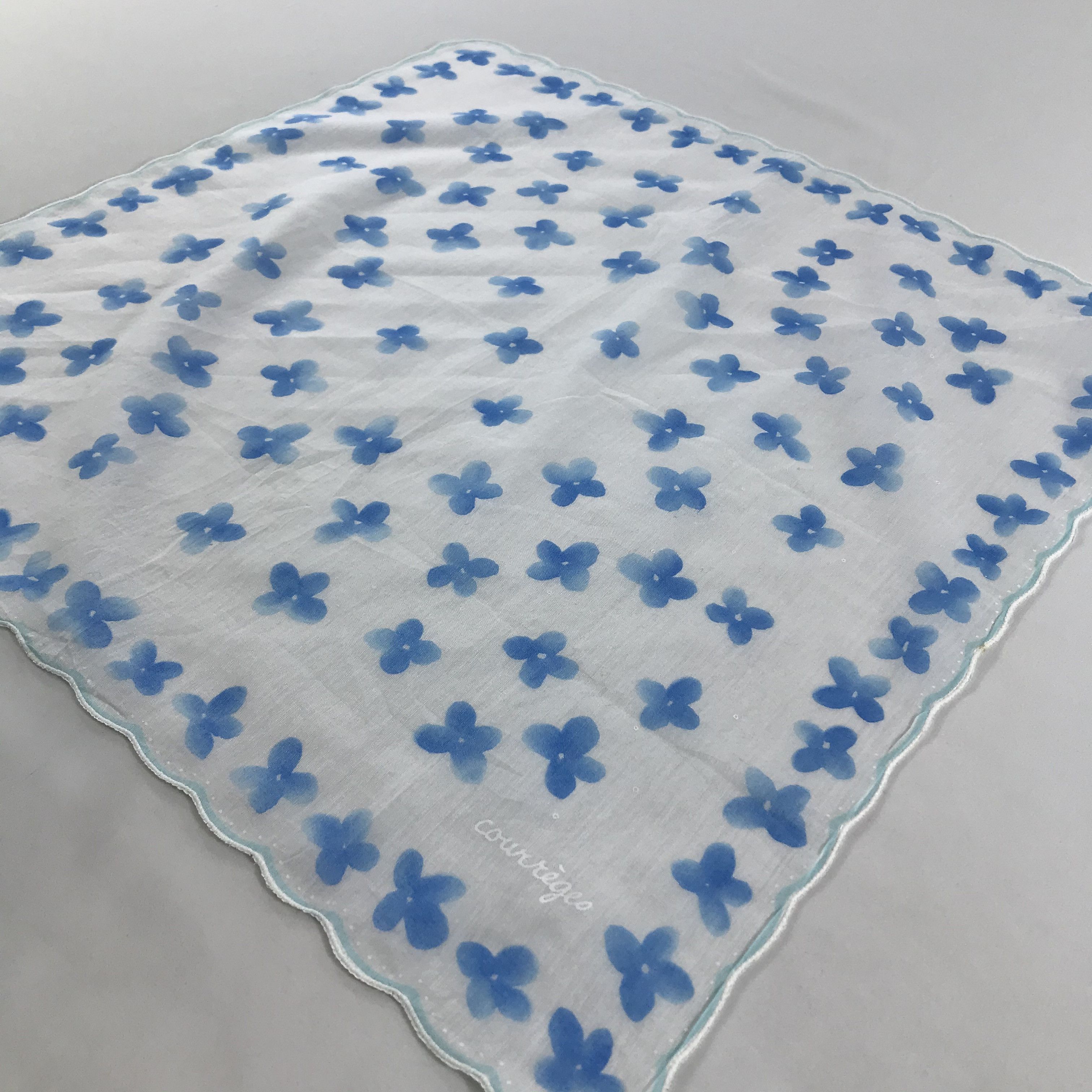 Courreges × Vintage Courreges Bandana / Handkerchief / Neckerchief - S1628 Size ONE SIZE - 2 Thumbnail