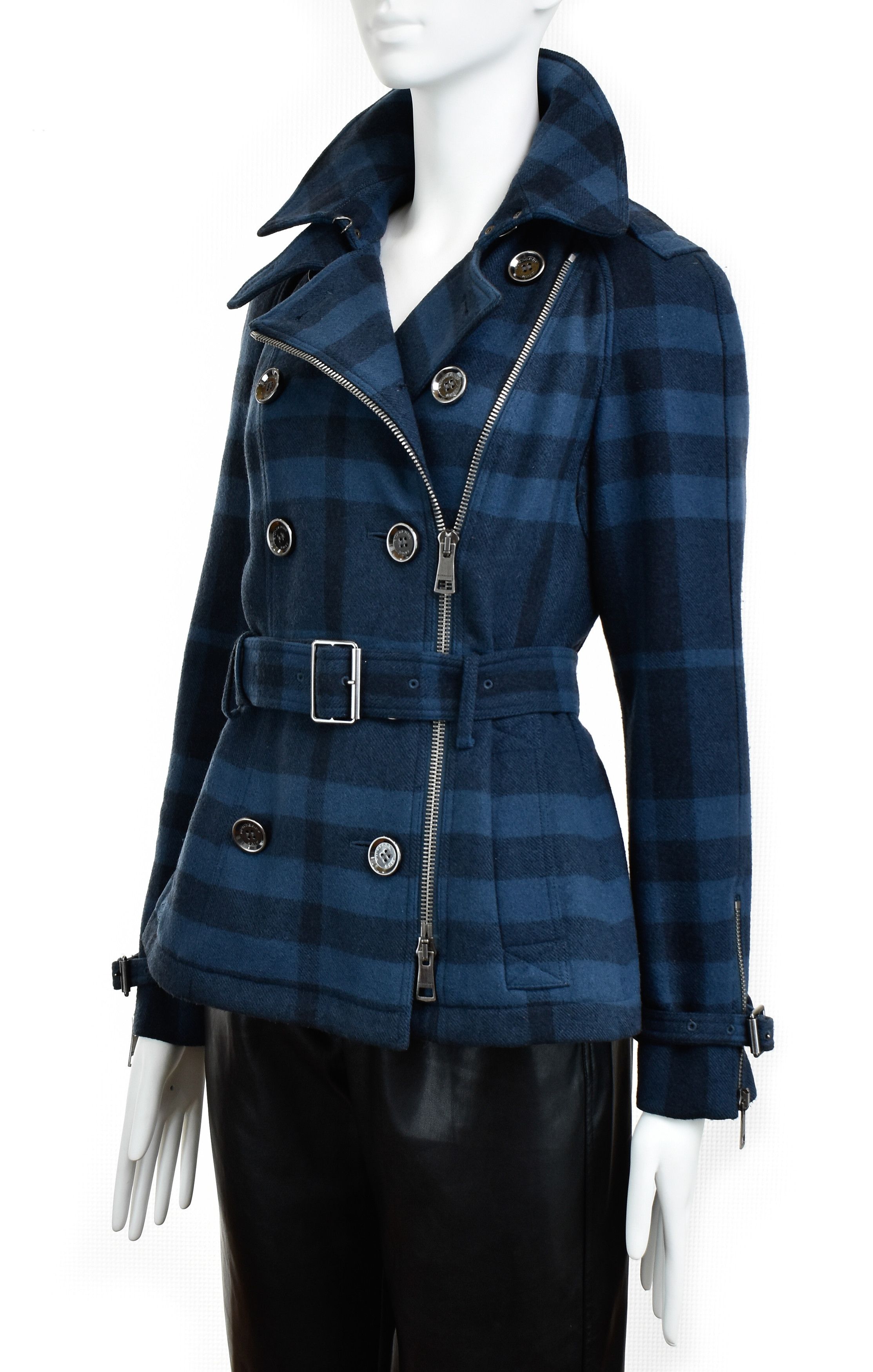 Burberry BURBERRY Brit Full Nova Check Wool Trench Coat Belted Jacket Size M / US 6-8 / IT 42-44 - 3 Thumbnail