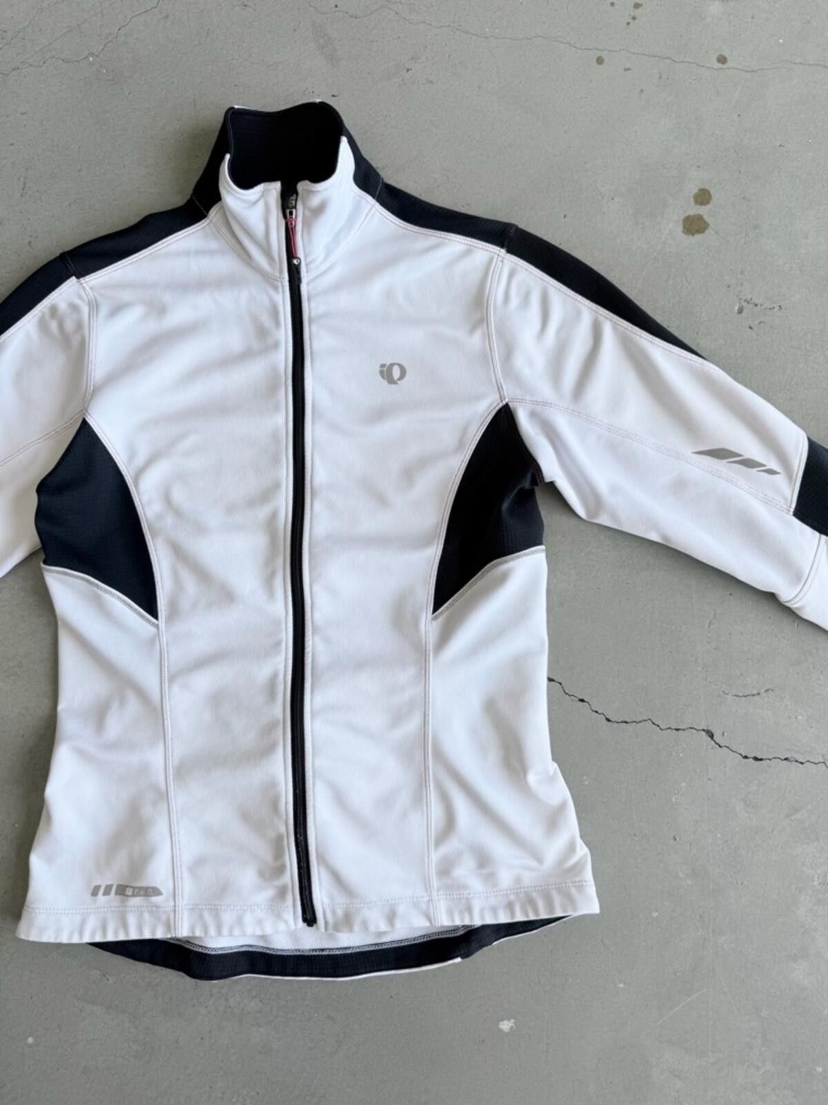 PEARL iZUMi Pearl Izumi / Thermal Zip Jacket / White Black Cycling Size M / US 6-8 / IT 42-44 - 1 Thumbnail