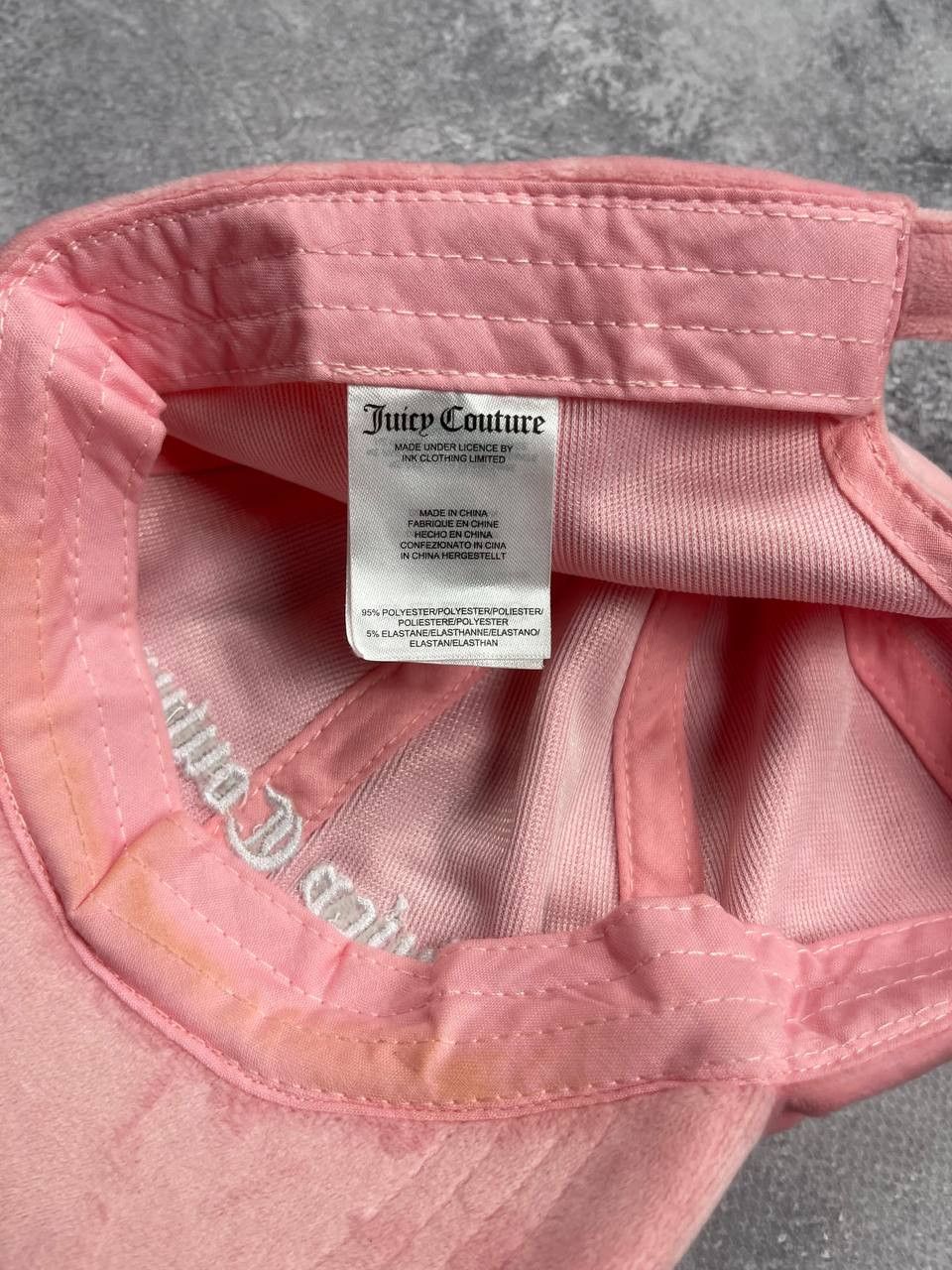Juicy Couture Juicy Couture Couture Velour Pink Cap Blue Y2K Hat Size ONE SIZE - 8 Thumbnail