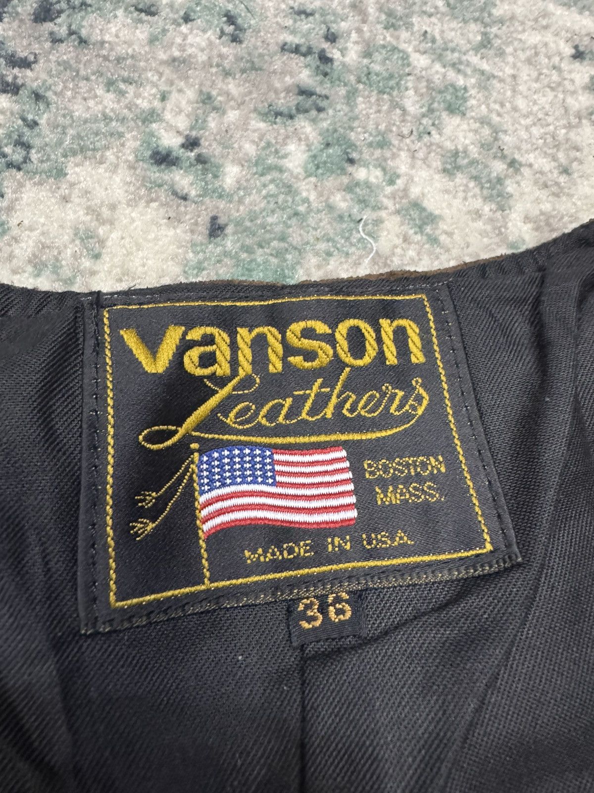 Vanson Leathers × Vintage VANSON LEATHERS SUEDE LEATHER VEST SIZE 36 Size US S / EU 44-46 / 1 - 5 Thumbnail