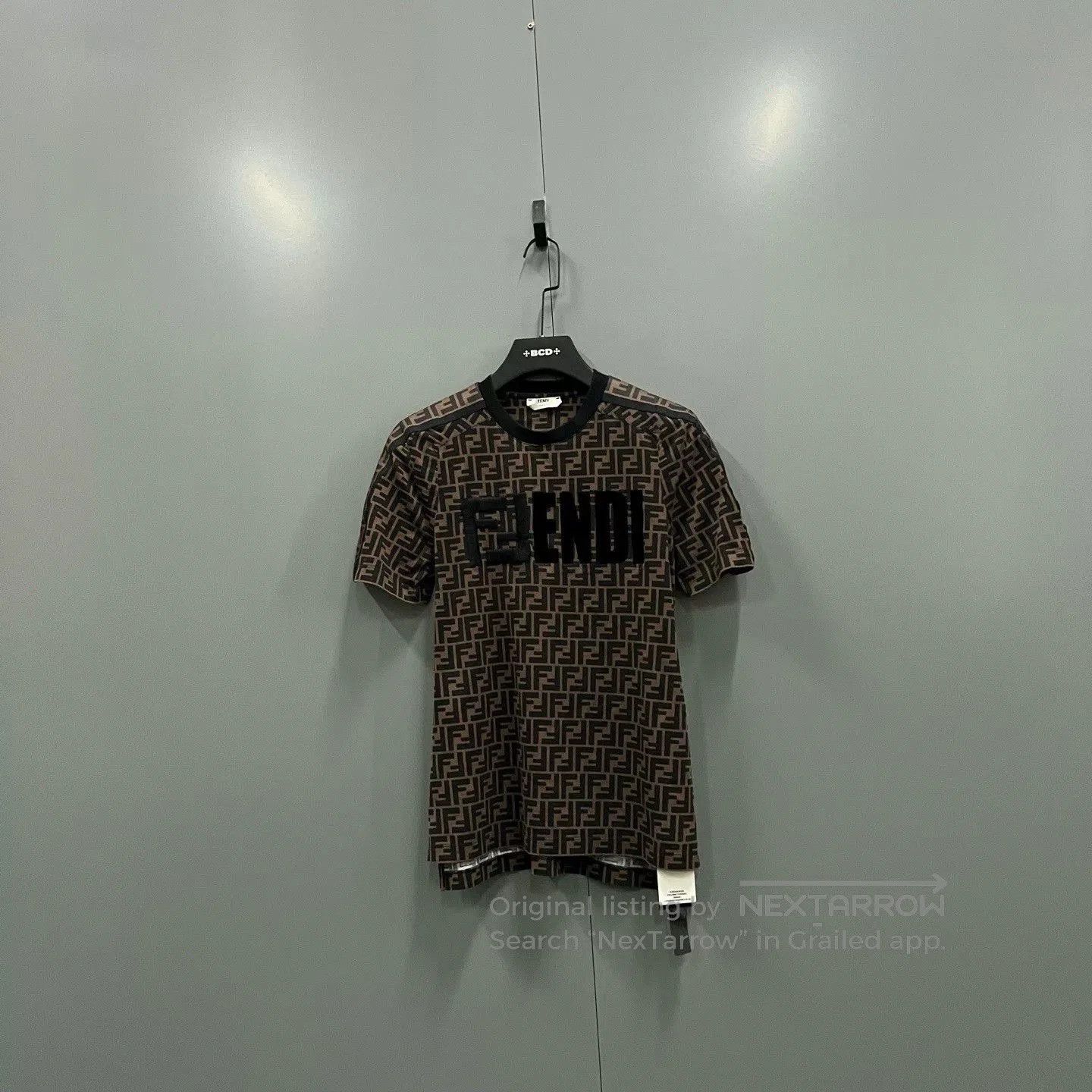 Fendi FENDI Brown FF Print Crew Neck Top. Size XXS / US 00 / IT 34 - 1 Thumbnail