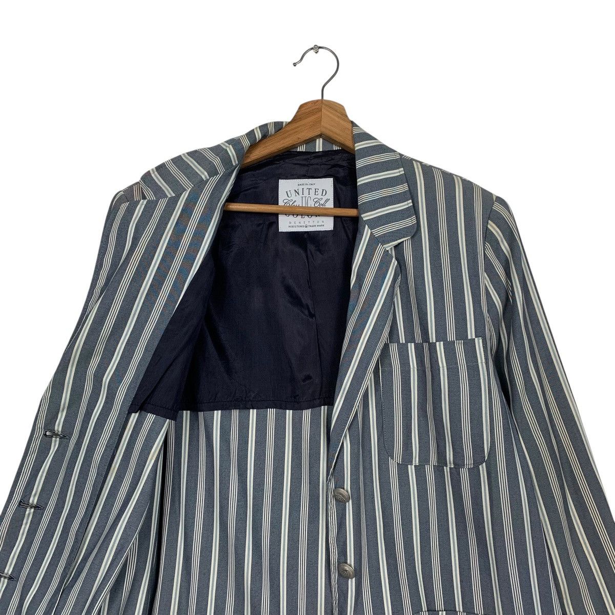United Colors Of Benetton United Color Of Benetton Stripe Casual Jacket Size M / US 6-8 / IT 42-44 - 10 Thumbnail