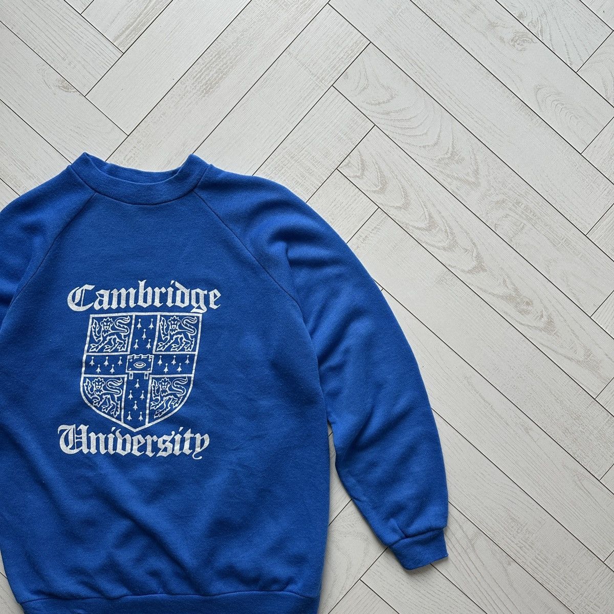 Vintage Vintage 80s rare Cambridge University Made in UK sweatshirt Size US L / EU 52-54 / 3 - 2 Thumbnail