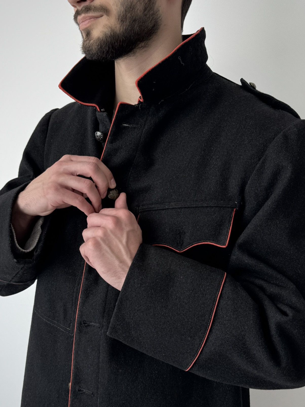 Vetra 1930s Vintage Swiss Workwear Firefighter Wool Jacket Size US M / EU 48-50 / 2 - 3 Thumbnail