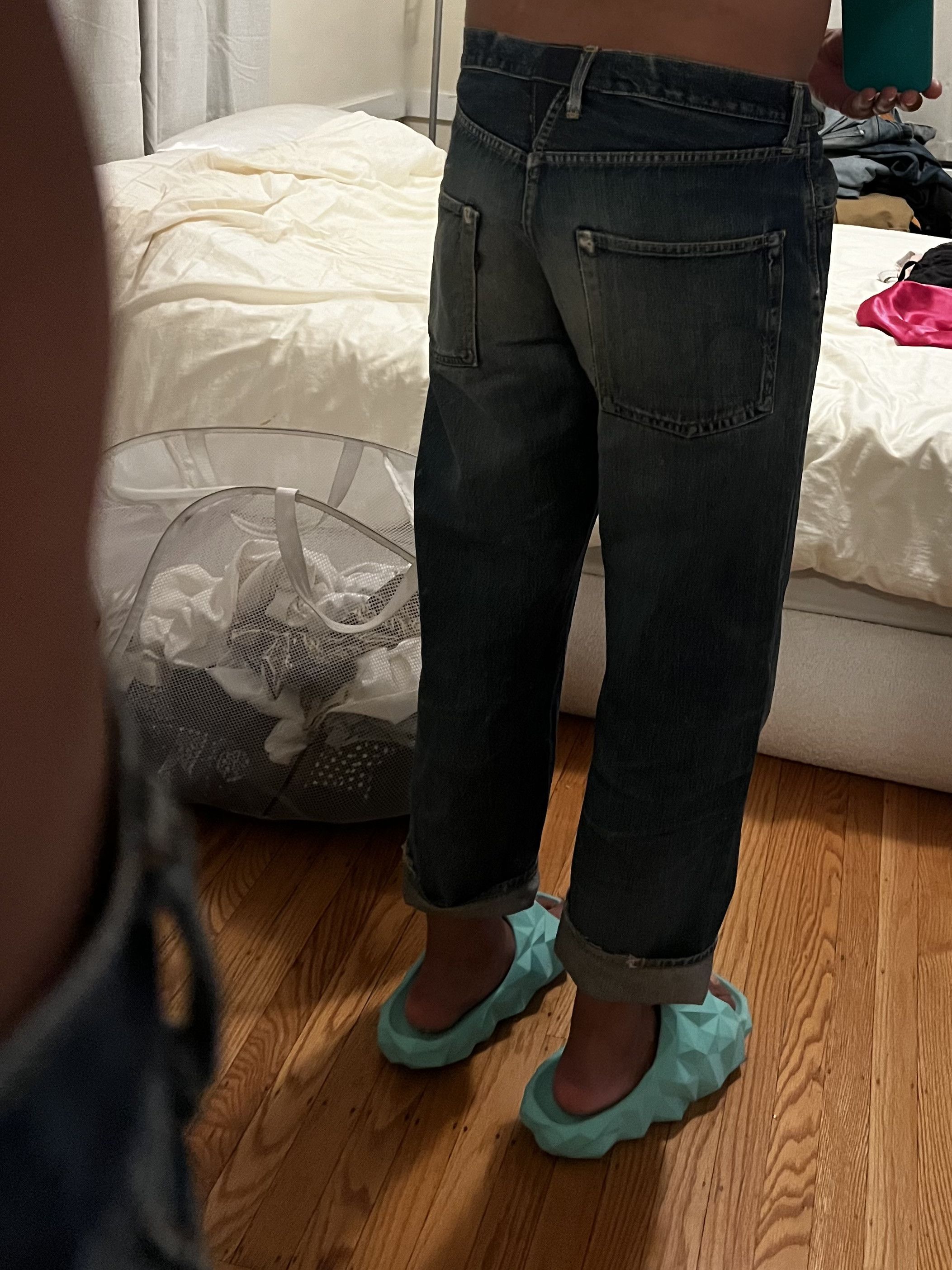 Indigo Sugar Cane Toyo Enterprise Baggy cut denim Size US 33 - 24 Thumbnail